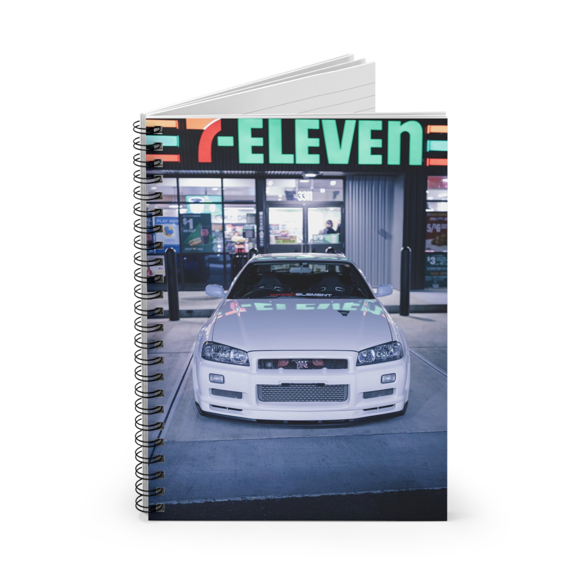 Nissan GTR R34 Automotive Spiral Notebook #003 - Throttle Designs