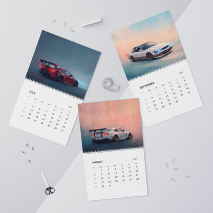 2027 JDM Cars Artwork Calendar | Japanese Tuner Car Wall Calendar