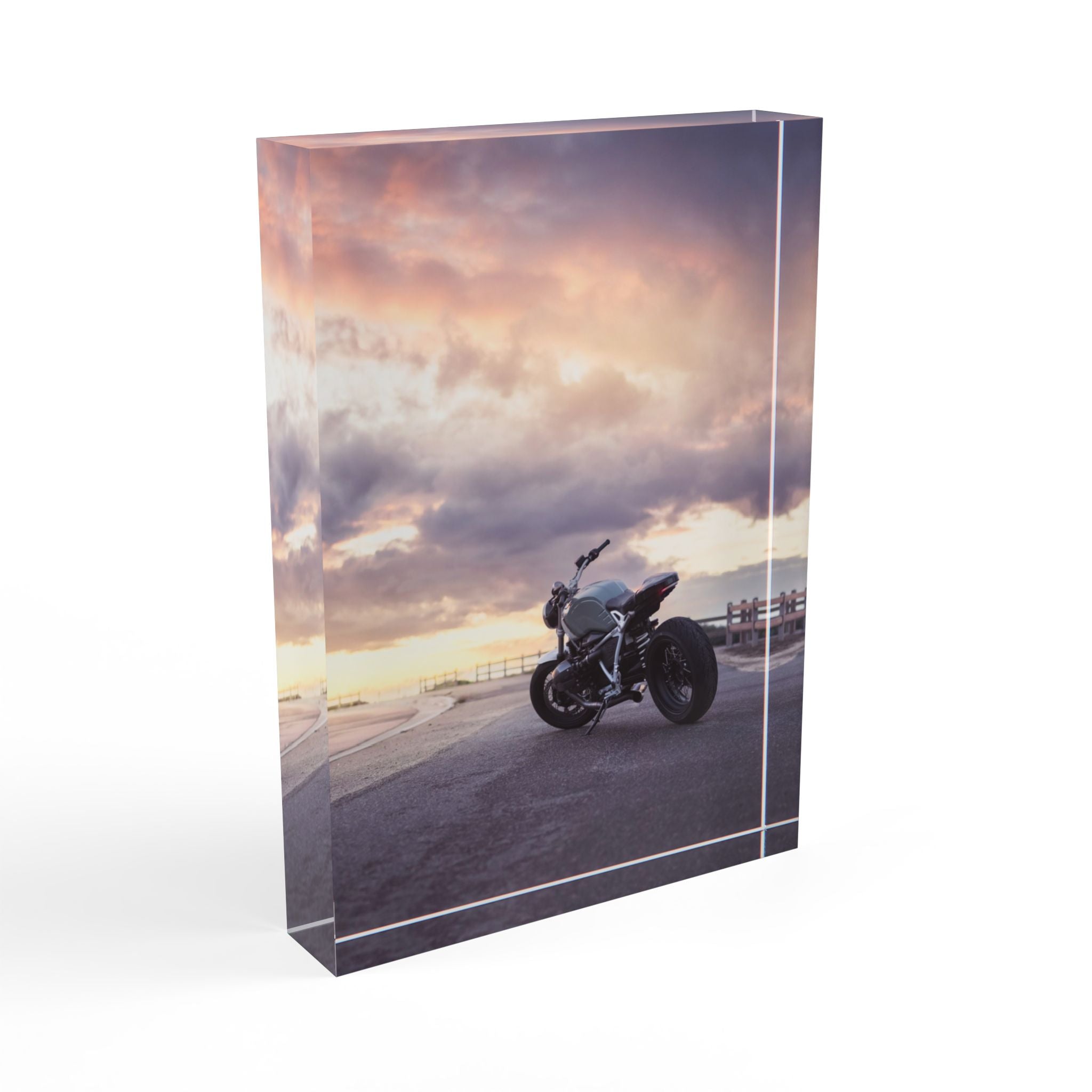 BMW R Nine T Motorcycle Acrylic Photo Block #008 - Throttle Designs