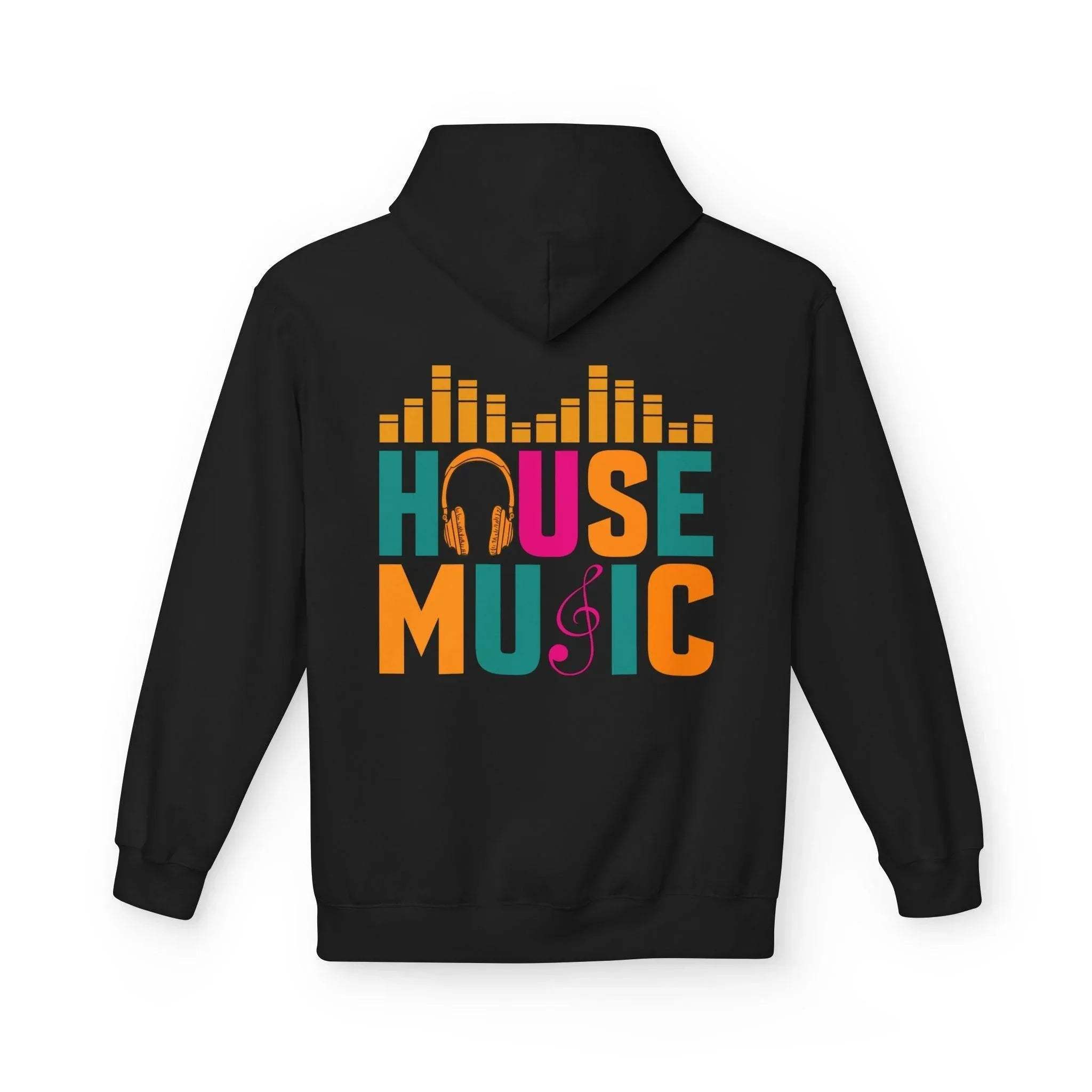 House Music Vibes Fleece Hoodie - Stylish Comfort for Music Lovers