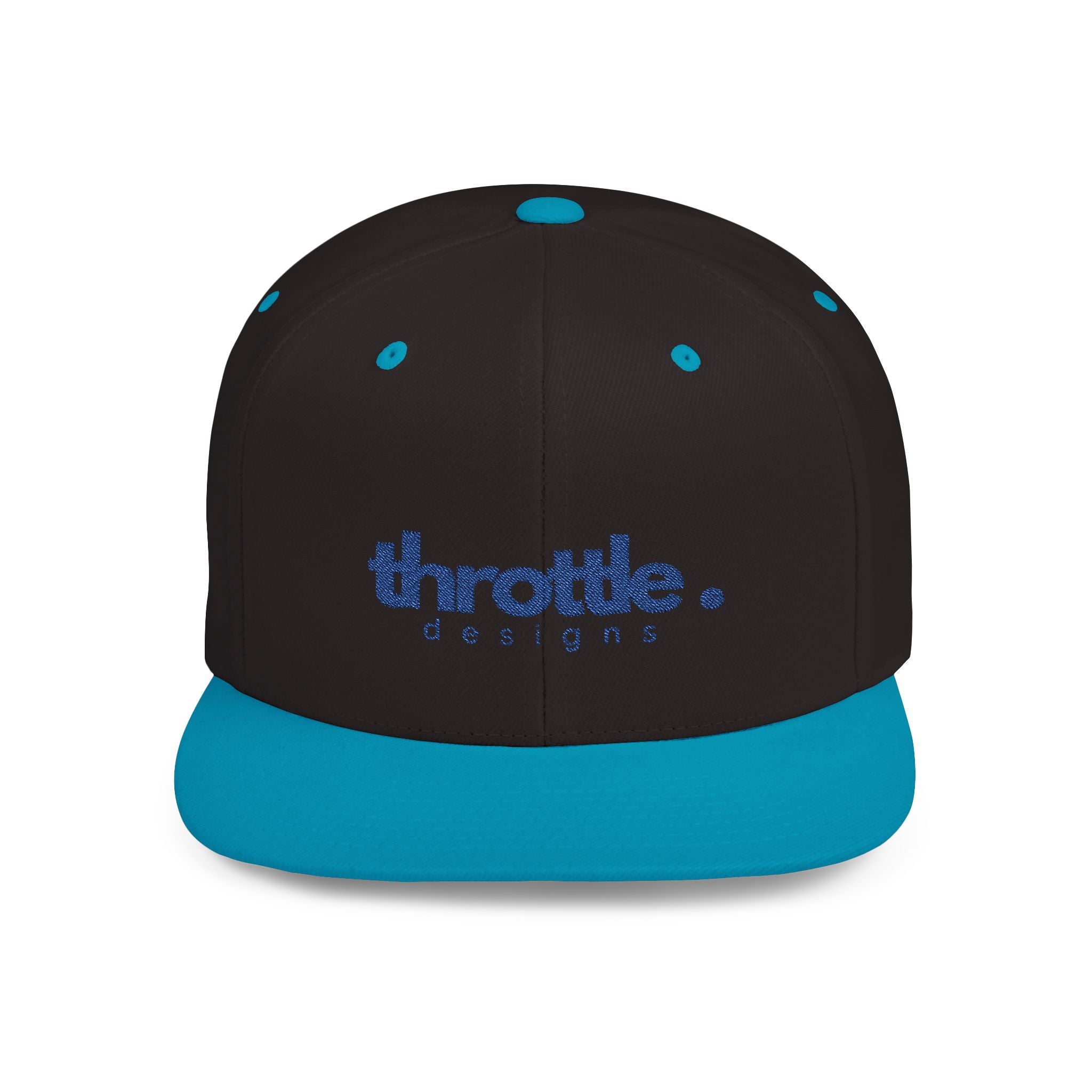 Premium Logo Flat Bill Snapback - Throttle Designs