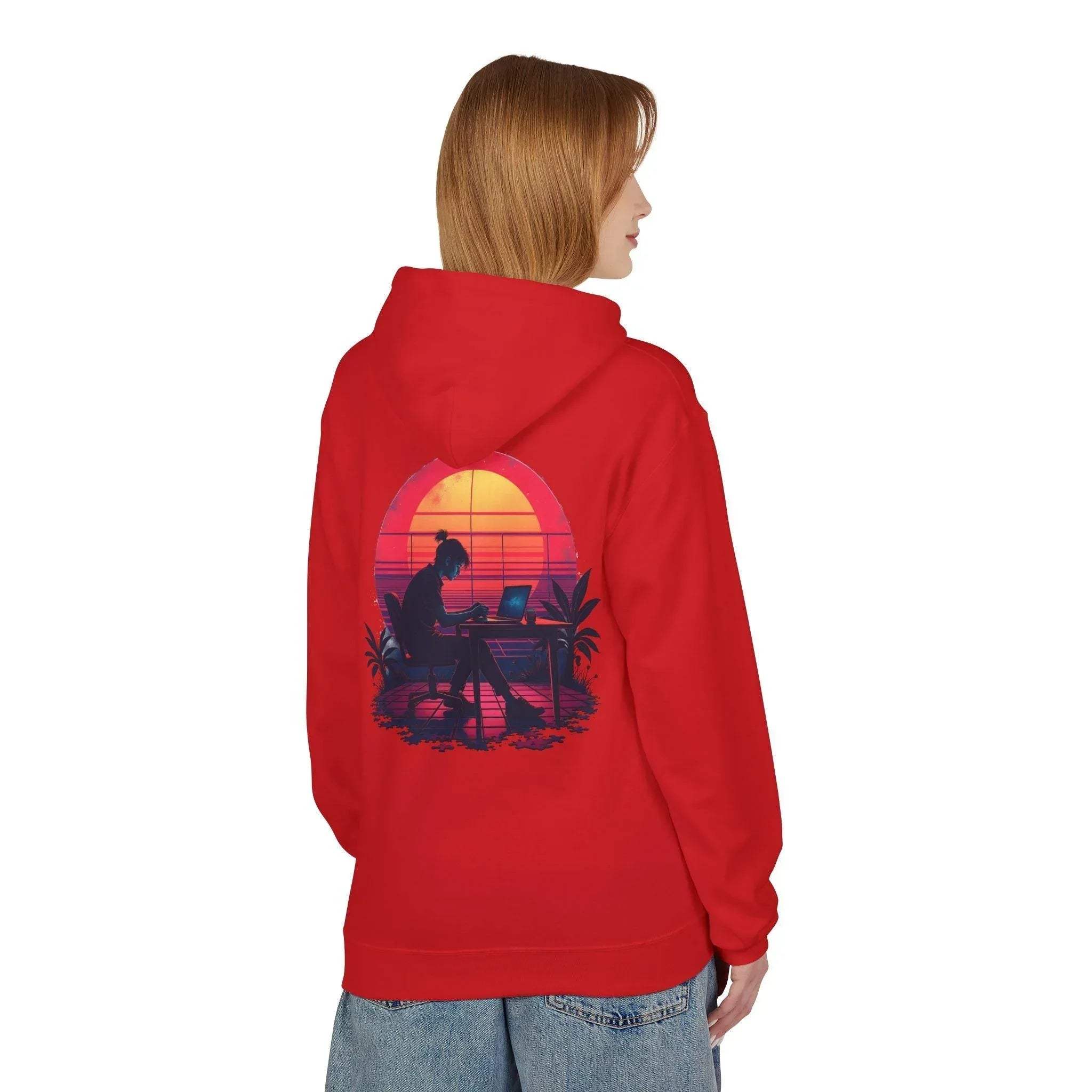 Ultimate Retro Programmer Fleece Hoodie for Comfort and Style