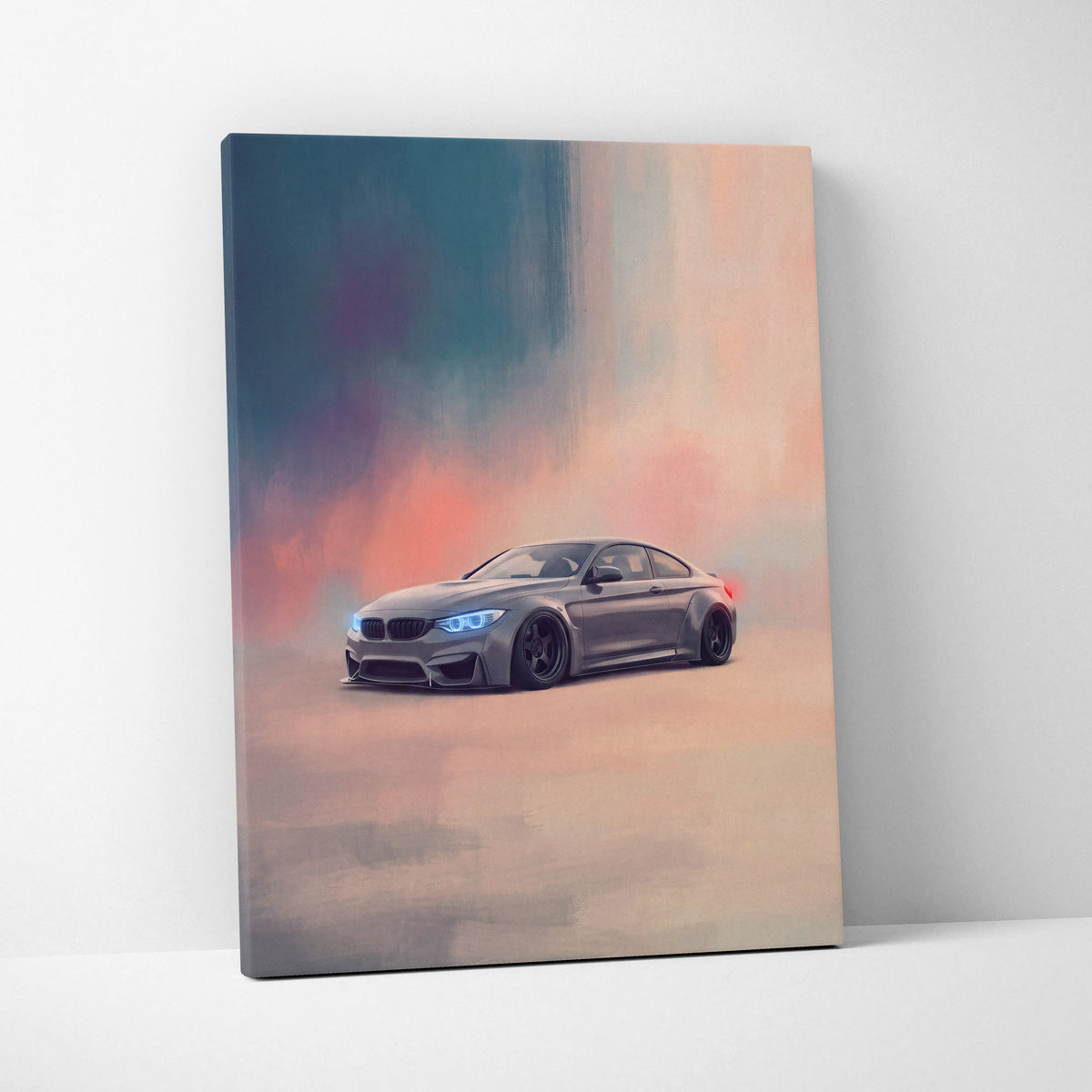 BMW M4 Inspired Canvas Art, Luxury Sports Car Wall Decor