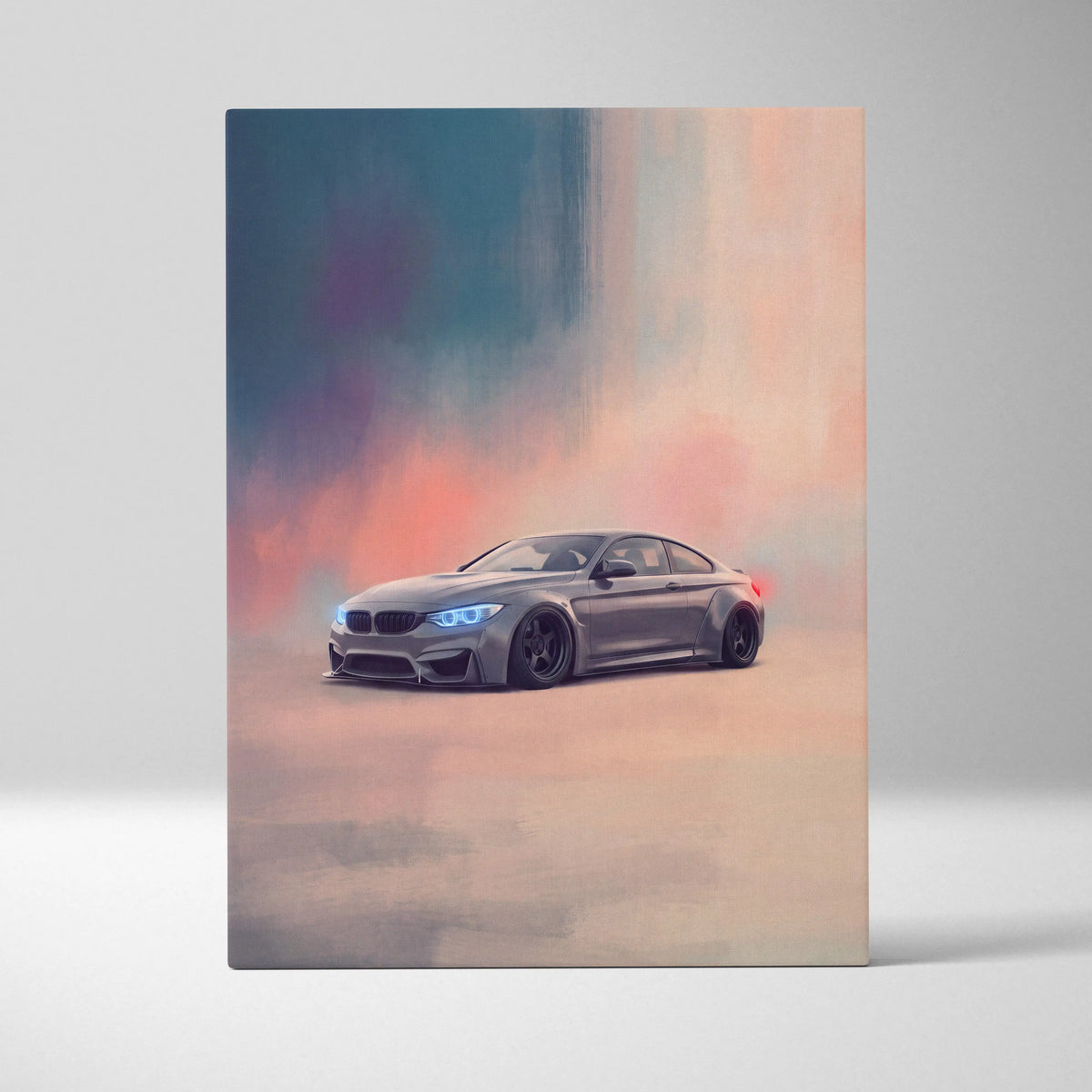 BMW M4 Inspired Canvas Art, Luxury Sports Car Wall Decor
