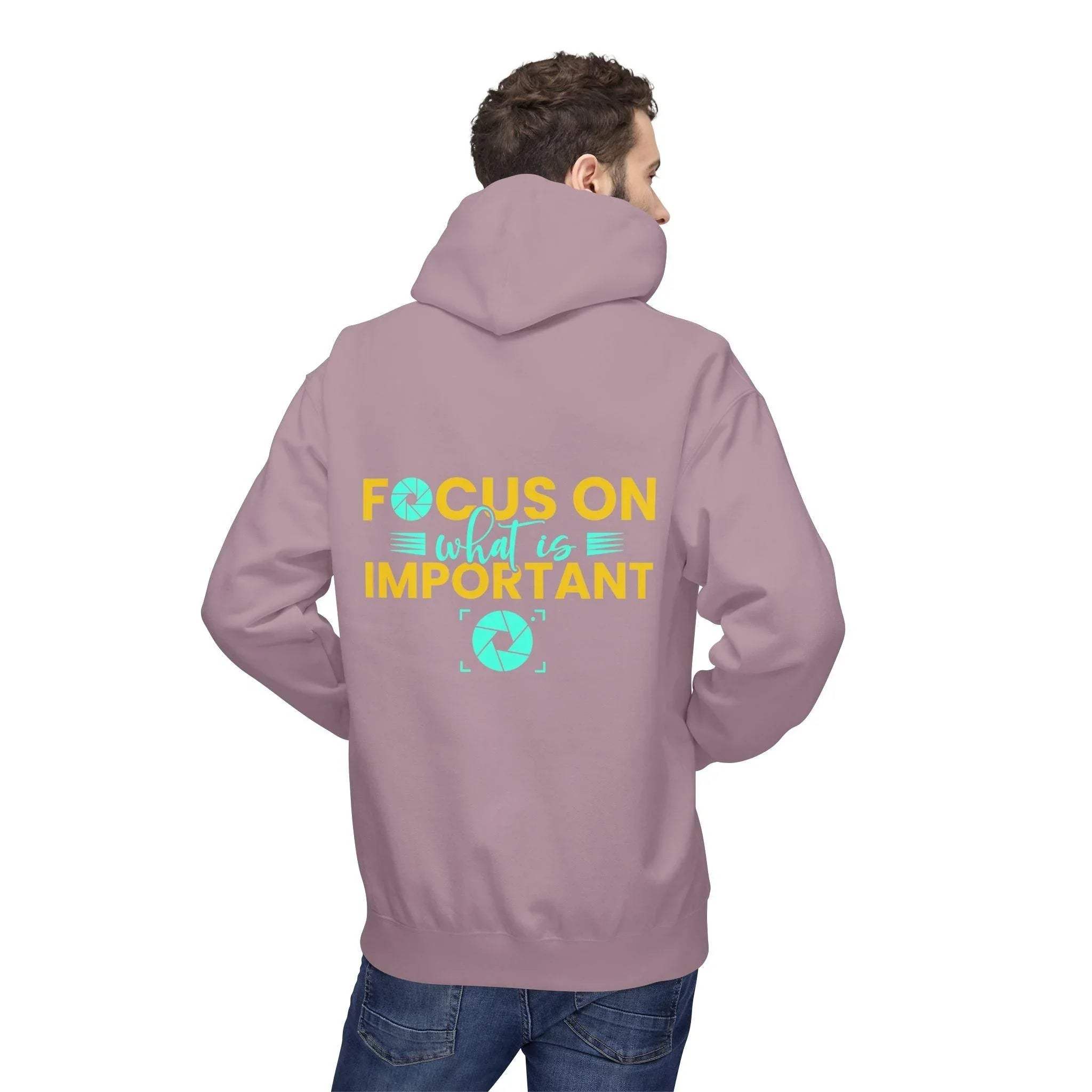 Inspirational Fleece Hoodie for Photographers - 'Prioritize What Matters'