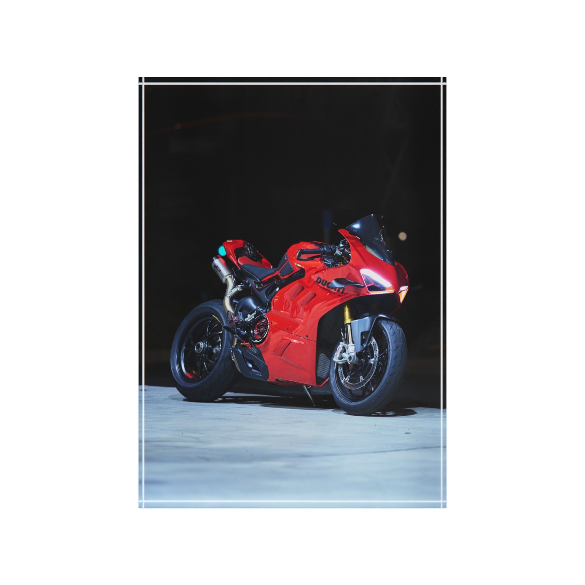 Ducati V4S Motorcycle Acrylic Photo Block #005 - Throttle Designs