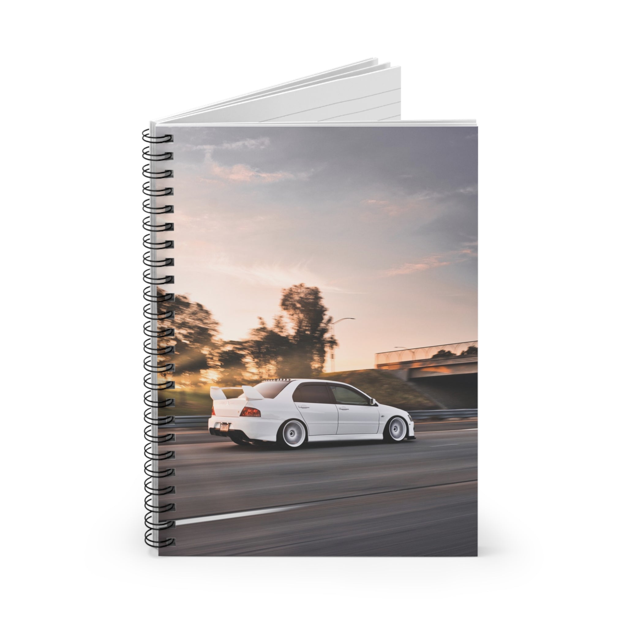 Mitsubishi Evo 8 Automotive Spiral Notebook #005 - Throttle Designs