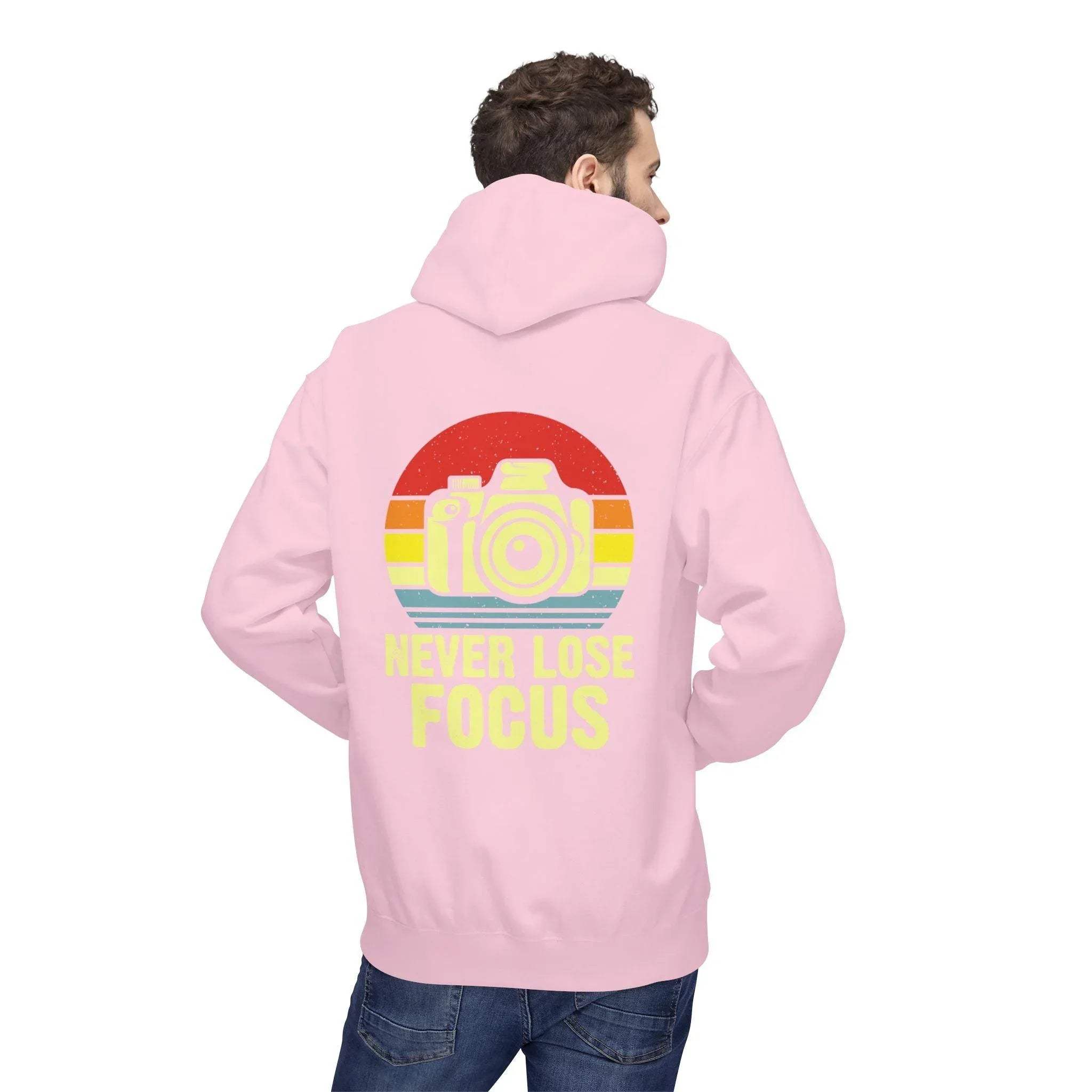 Ultimate Comfort Hoodie for Photographers: "Stay Focused" Fleece Design