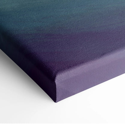 Porsche 918 spyder inspired supercar canvas art with smooth teal to purple gradient and textured fabric surface