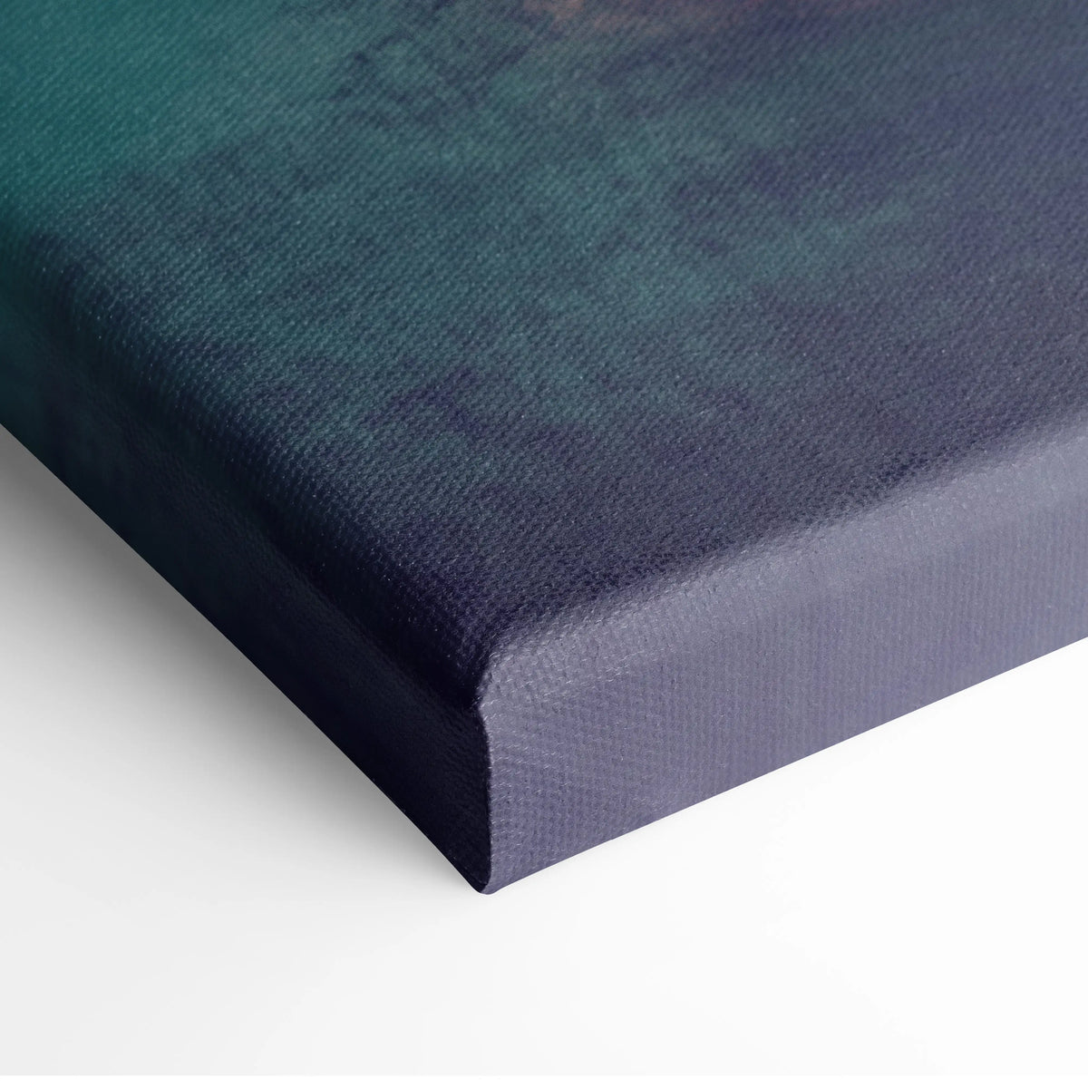 Nissan 300zx inspired car wall art canvas print with deep teal to navy blue gradient textured fabric surface