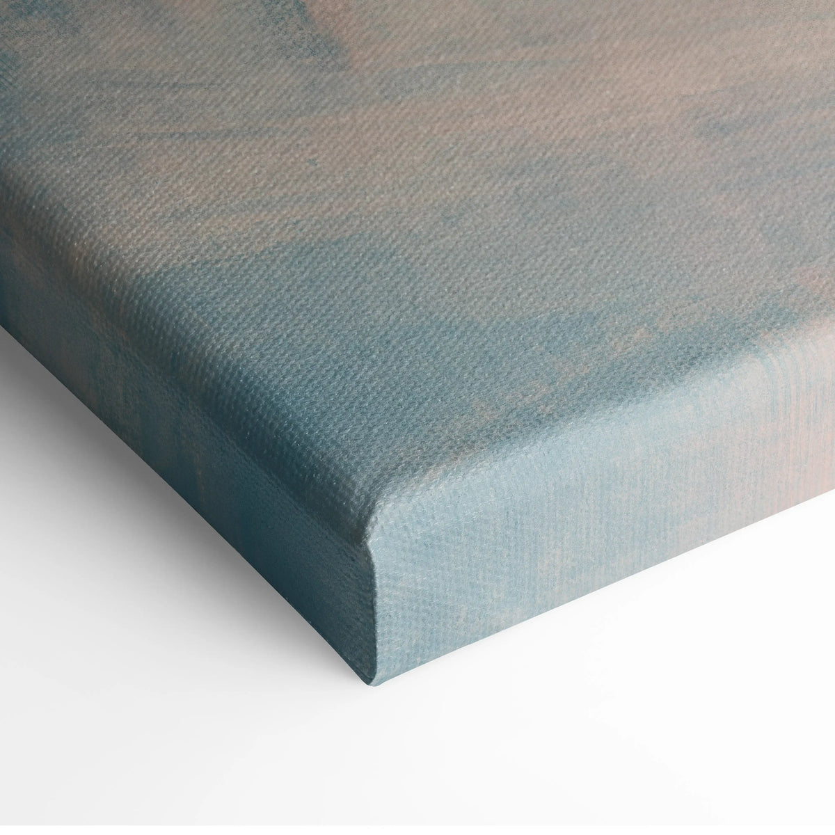 Bmw m4 inspired car wall art with a textured canvas featuring a soft gradient of muted teal and gray hues