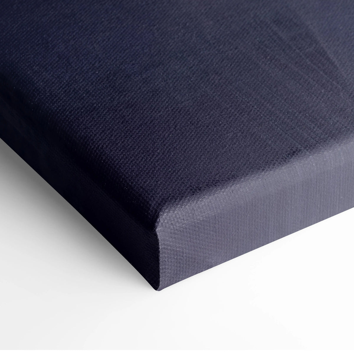 Dark navy canvas with textured woven surface and raised edges in mclaren 720s inspired automotive wall art print