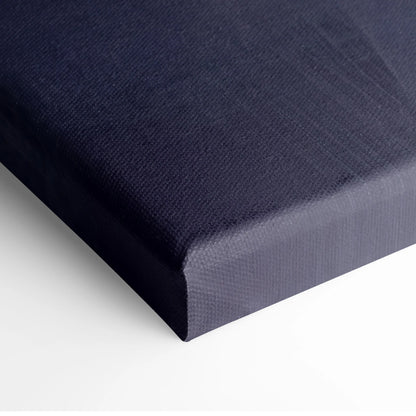 Dark navy canvas with textured woven surface and raised edges in mclaren 720s inspired automotive wall art print