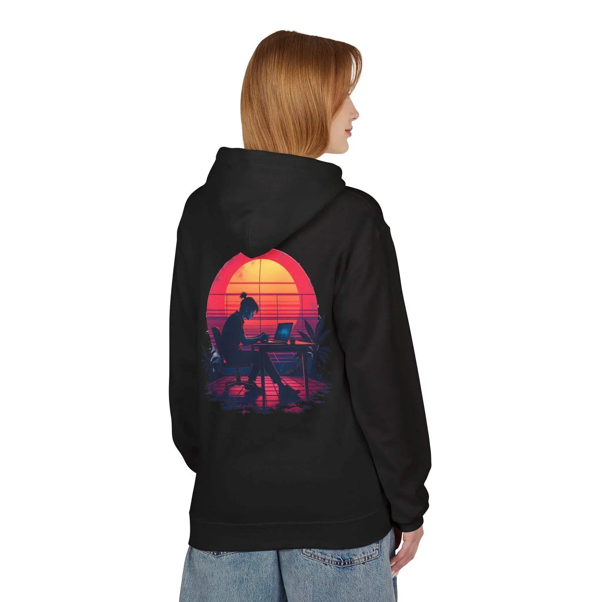 Ultimate Retro Programmer Fleece Hoodie for Comfort and Style