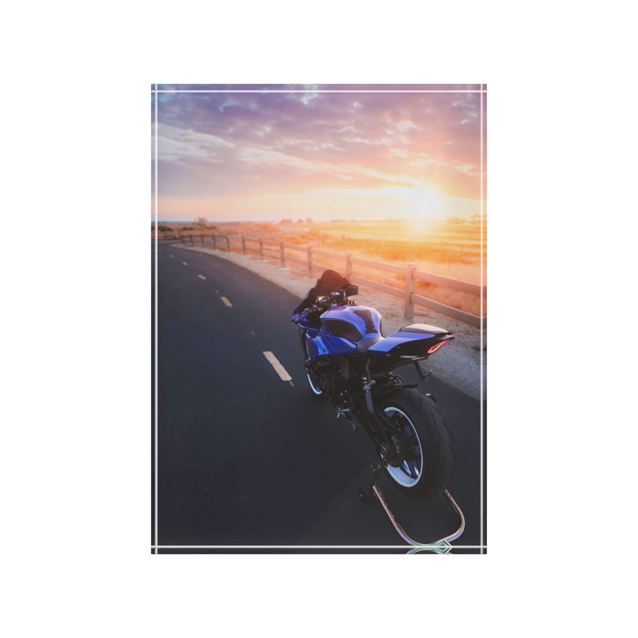 Yamaha R1 Motorcycle Acrylic Photo Block #004 - Throttle Designs