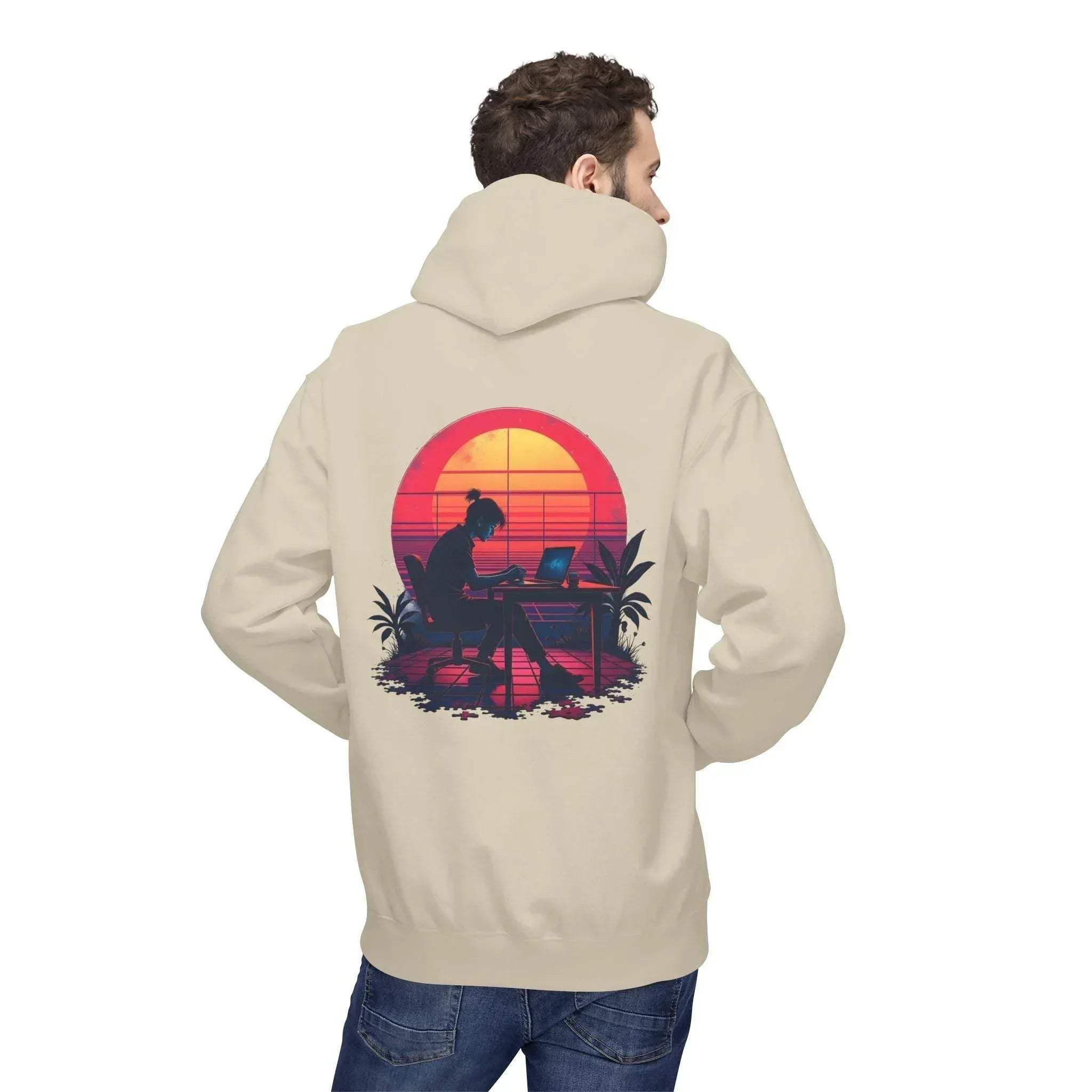 Ultimate Retro Programmer Fleece Hoodie for Comfort and Style
