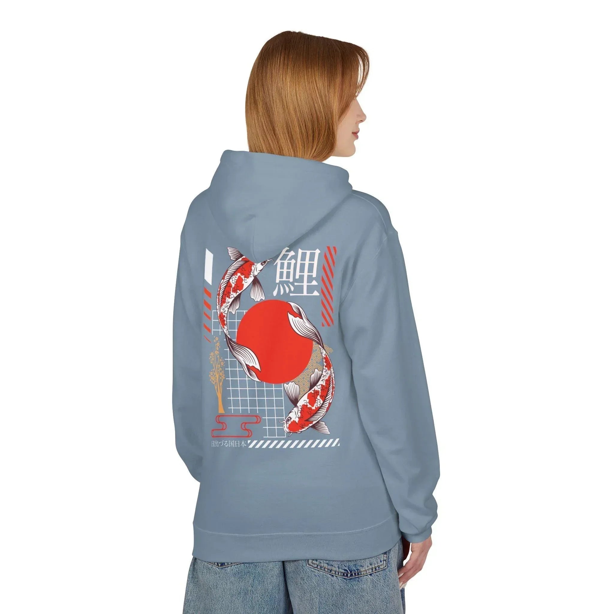Koi Fish Streetwear Fleece Hoodie - Ultimate Comfort Meets Stylish Design