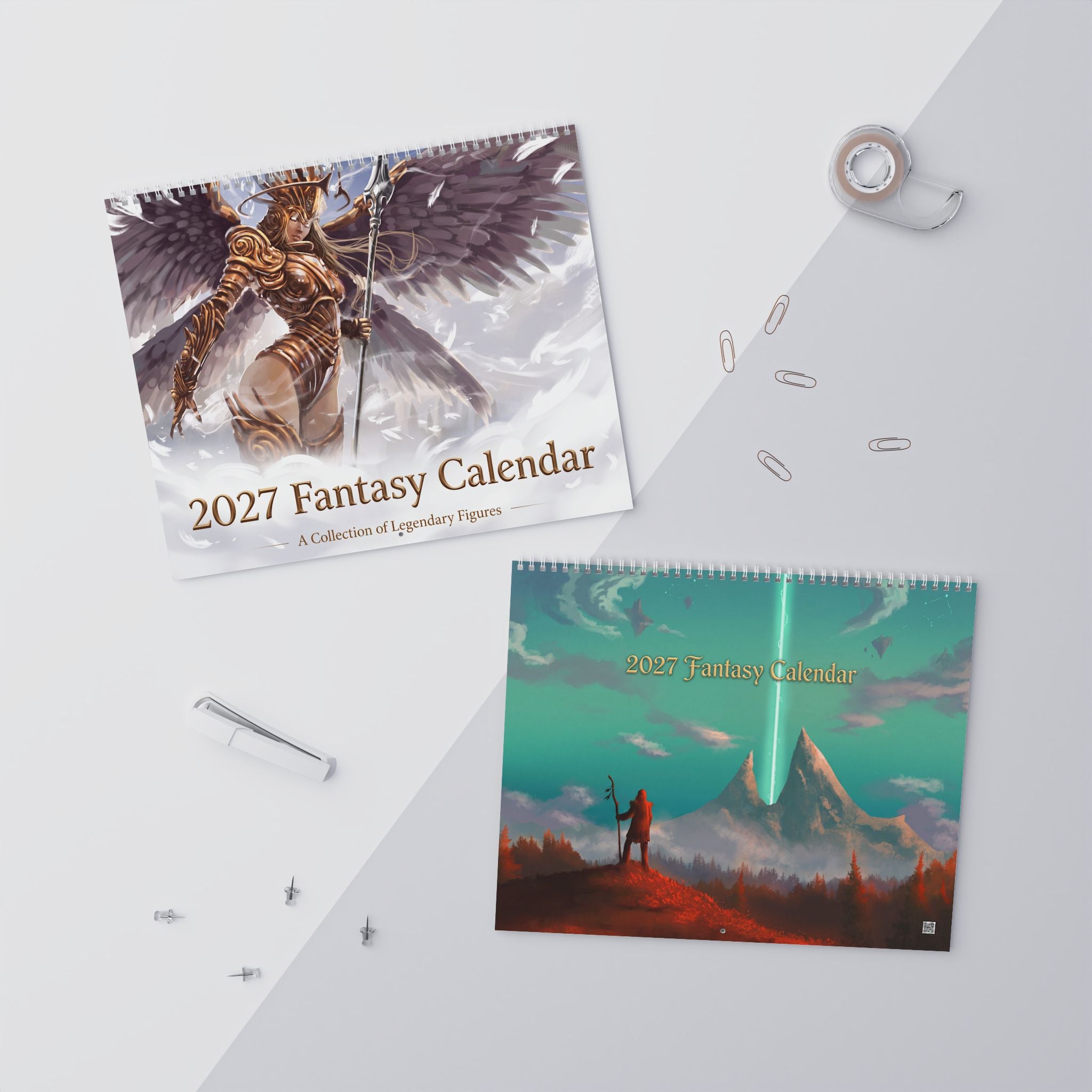 2027 Fantasy Artwork Wall Calendar – Epic Heroes, Magical Dreamscapes & Creative Fantasy Art