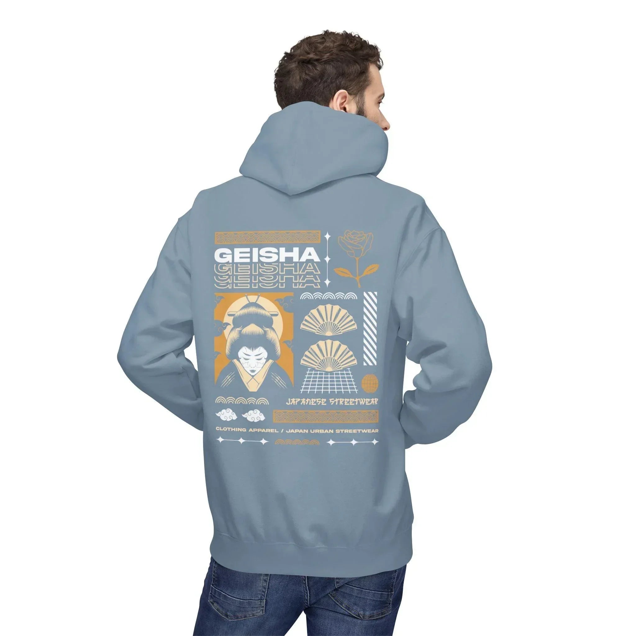 Stylish Geisha-Inspired Fleece Hoodie for Ultimate Streetwear Comfort
