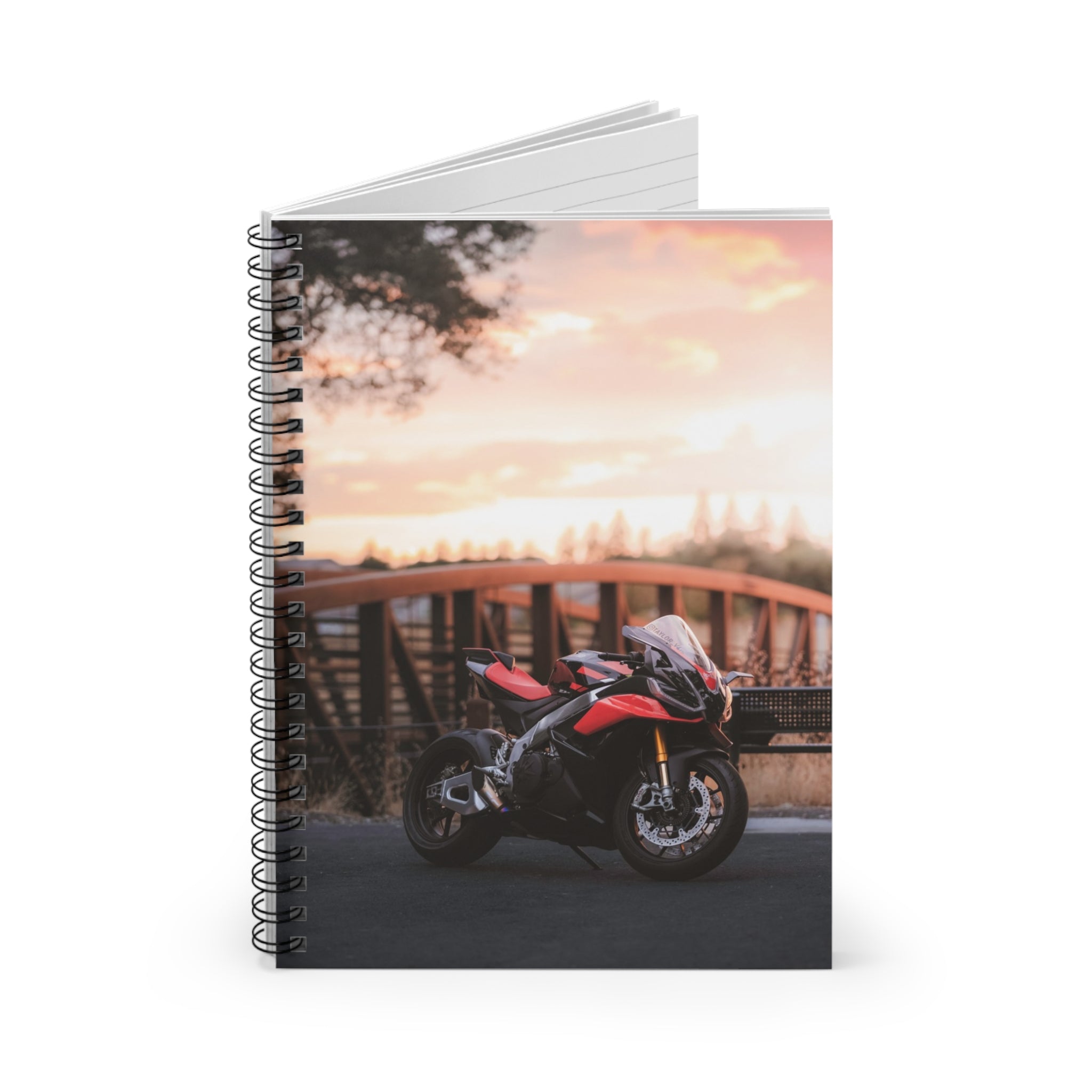 Aprilia RSV4 1100 Factory Motorcycle Spiral Notebook #010 - Throttle Designs