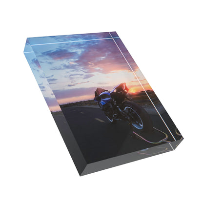 Yamaha R1 Motorcycle Acrylic Photo Block #005 - Throttle Designs