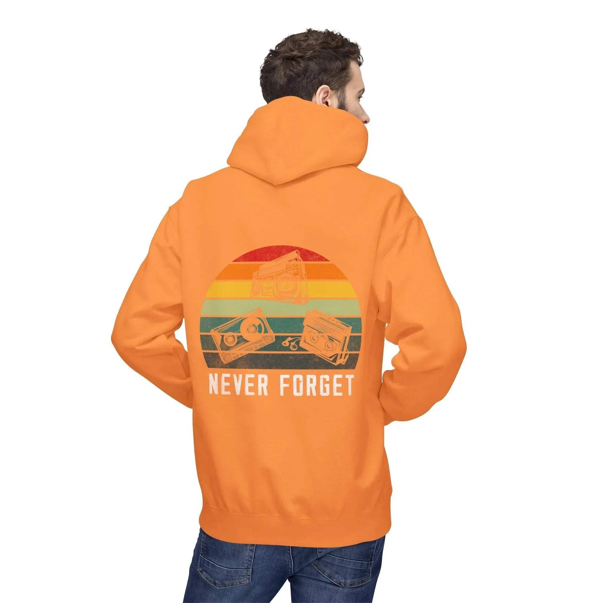 Cozy Vintage Vibes Music Fleece Hoodie for Ultimate Comfort