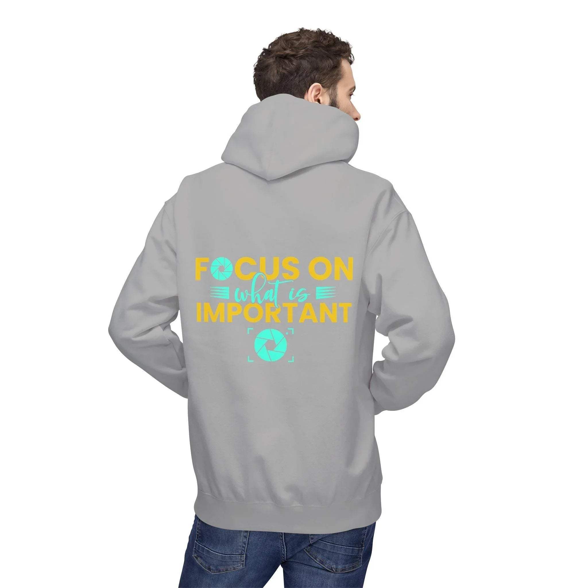 Inspirational Fleece Hoodie for Photographers - 'Prioritize What Matters'