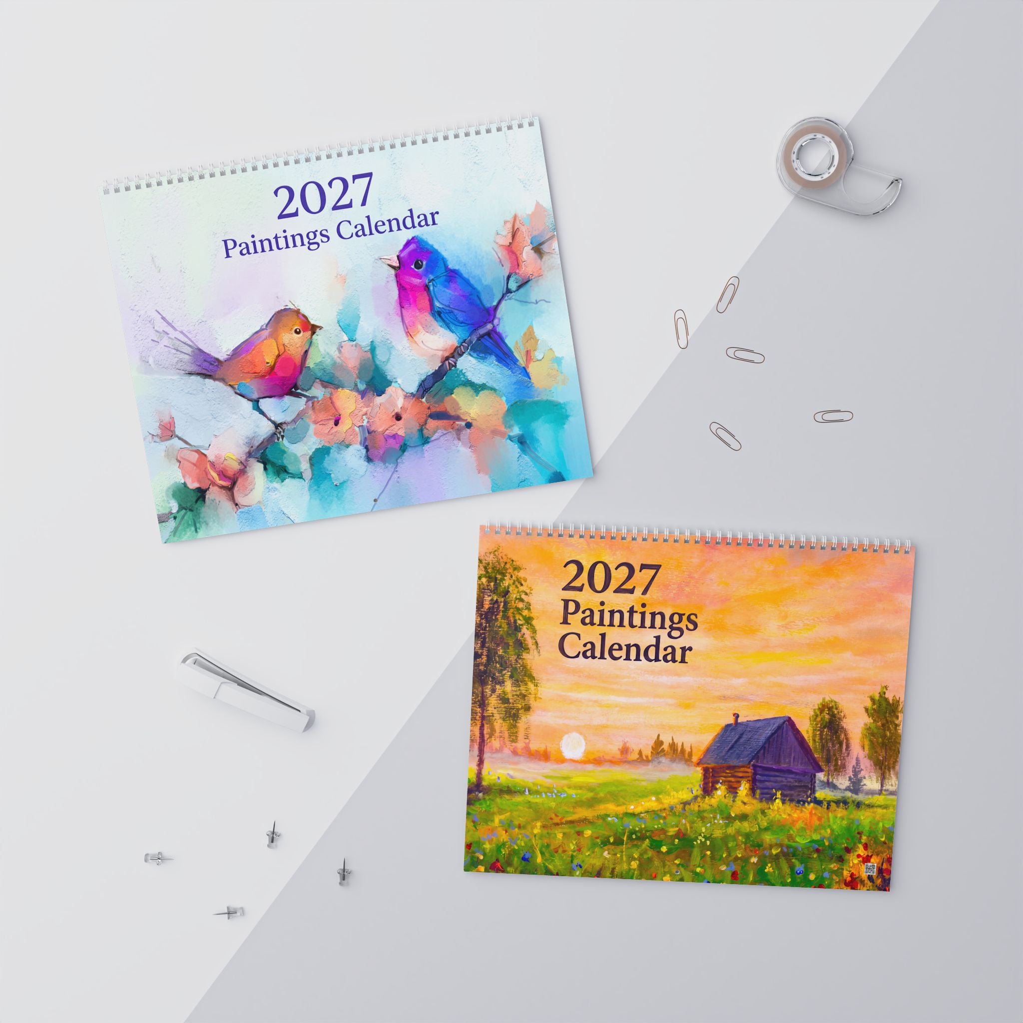 2027 Painted Art Wall Calendar – Creative Artwork, Artistic Scenes & Decorative Painting Collection
