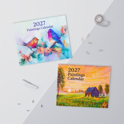 2027 Painted Art Wall Calendar – Creative Artwork, Artistic Scenes & Decorative Painting Collection