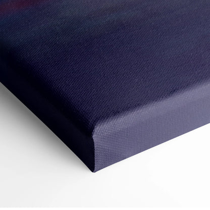 Deep navy woven canvas print featuring aston martin vulcan inspired car wall art track edition painting