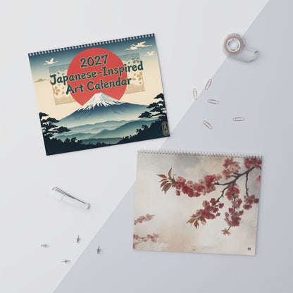 2027 Japan & Japanese Artwork Wall Calendar – Japanese Culture, Scenic Art & Colorful Inspired Designs Collection