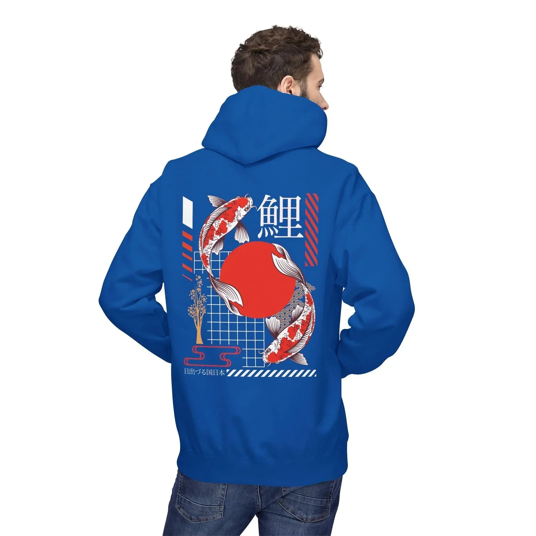 Koi Fish Streetwear Fleece Hoodie - Ultimate Comfort Meets Stylish Design