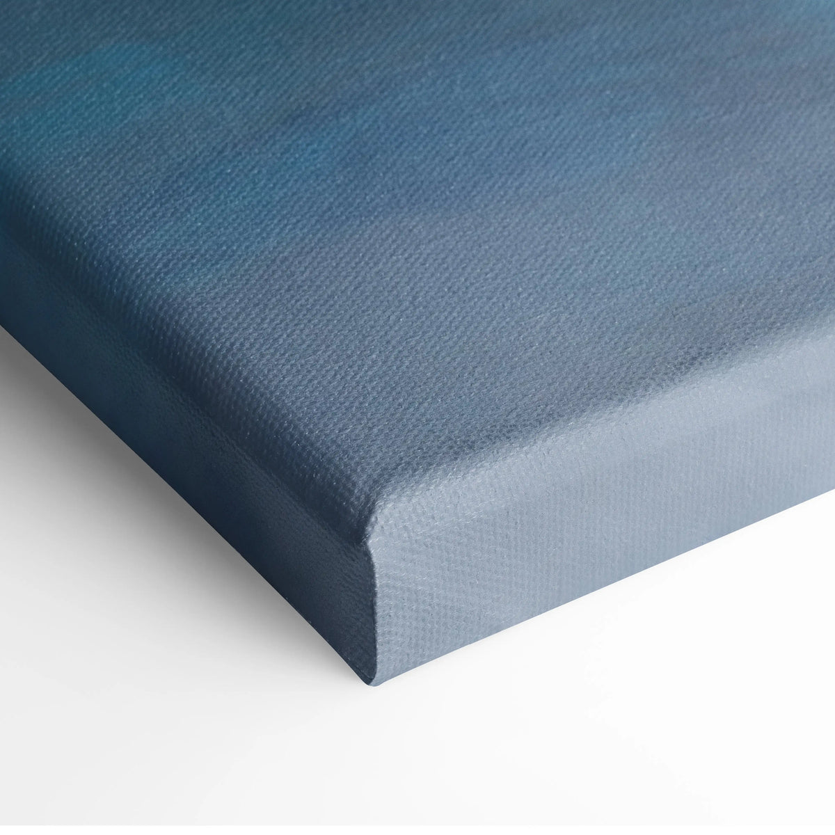 A deep blue textured woven canvas with raised edges in lamborghini huracán sto inspired supercar wall art print