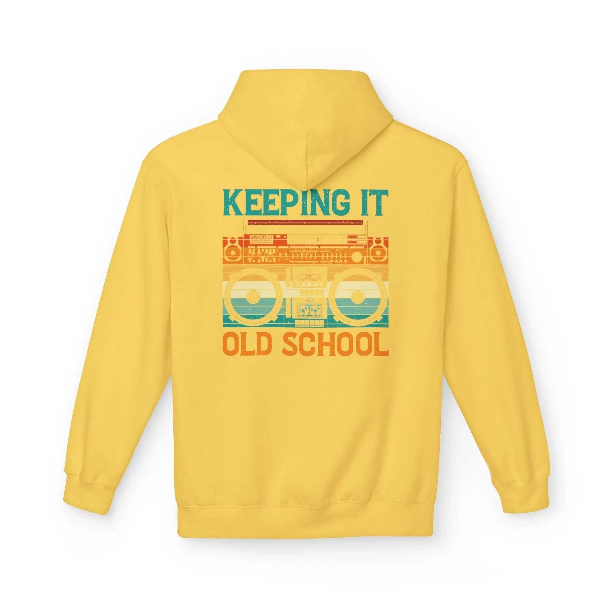 Ultimate Comfort Premium Old School Boombox Fleece Hoodie