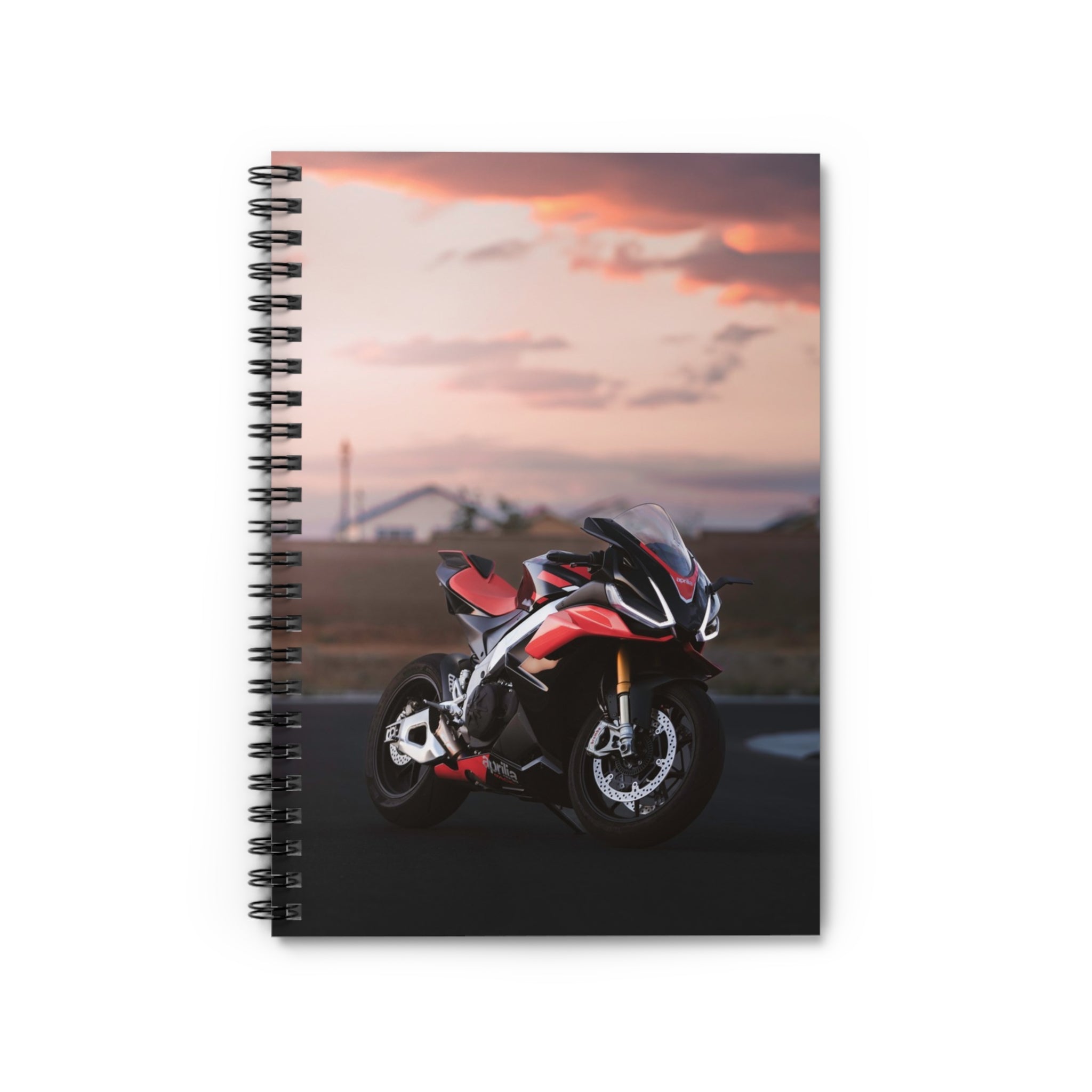 Aprilia RSV4 1100 Factory Motorcycle Spiral Notebook #006 - Throttle Designs