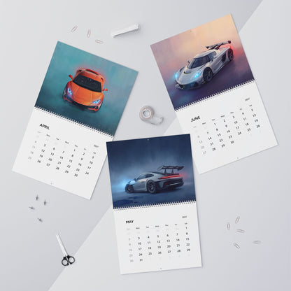 2027 Super Cars Artwork Calendar | Luxury Supercar Wall Calendar