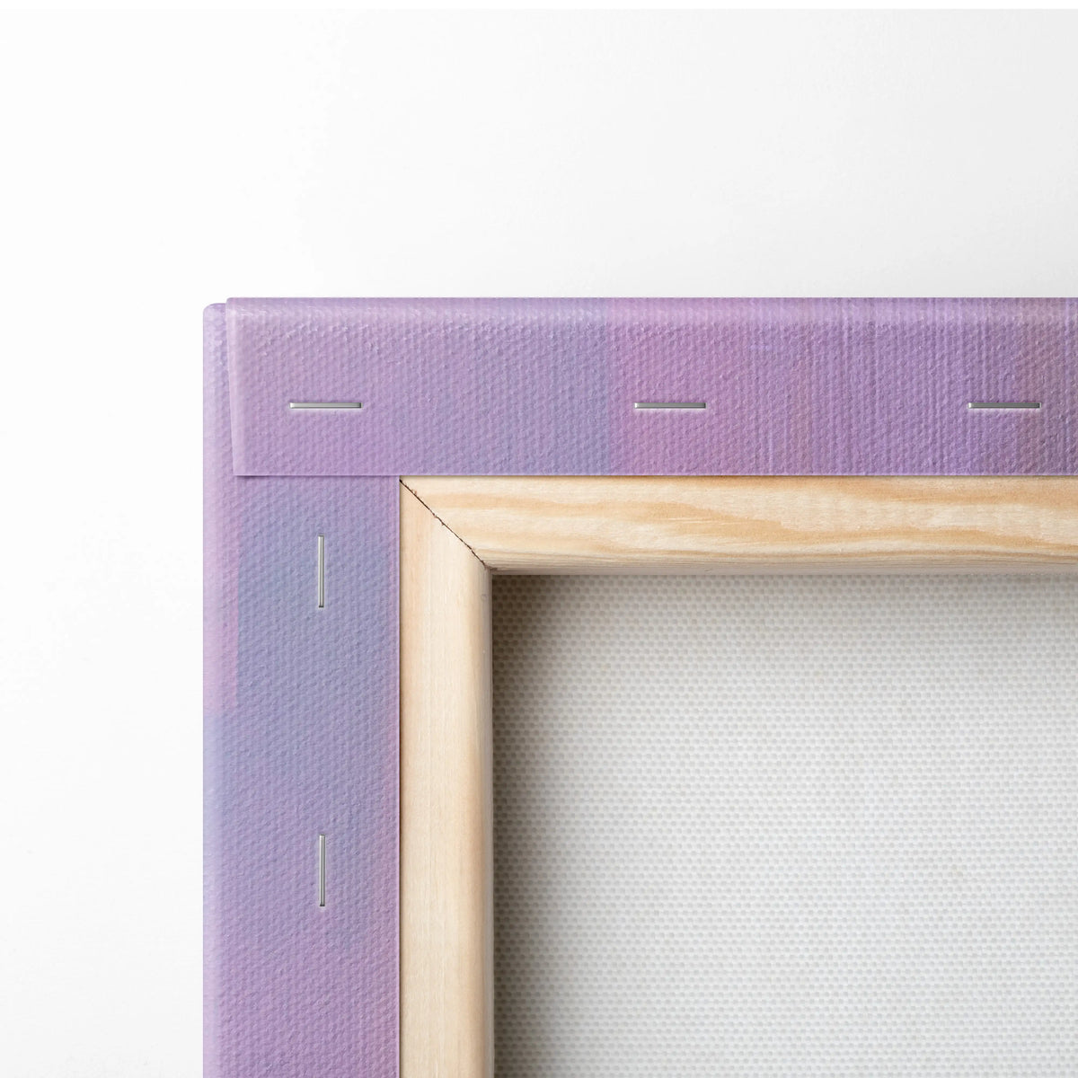 Purple canvas frame with light wood border for Lamborghini Aventador inspired premium automotive wall decor