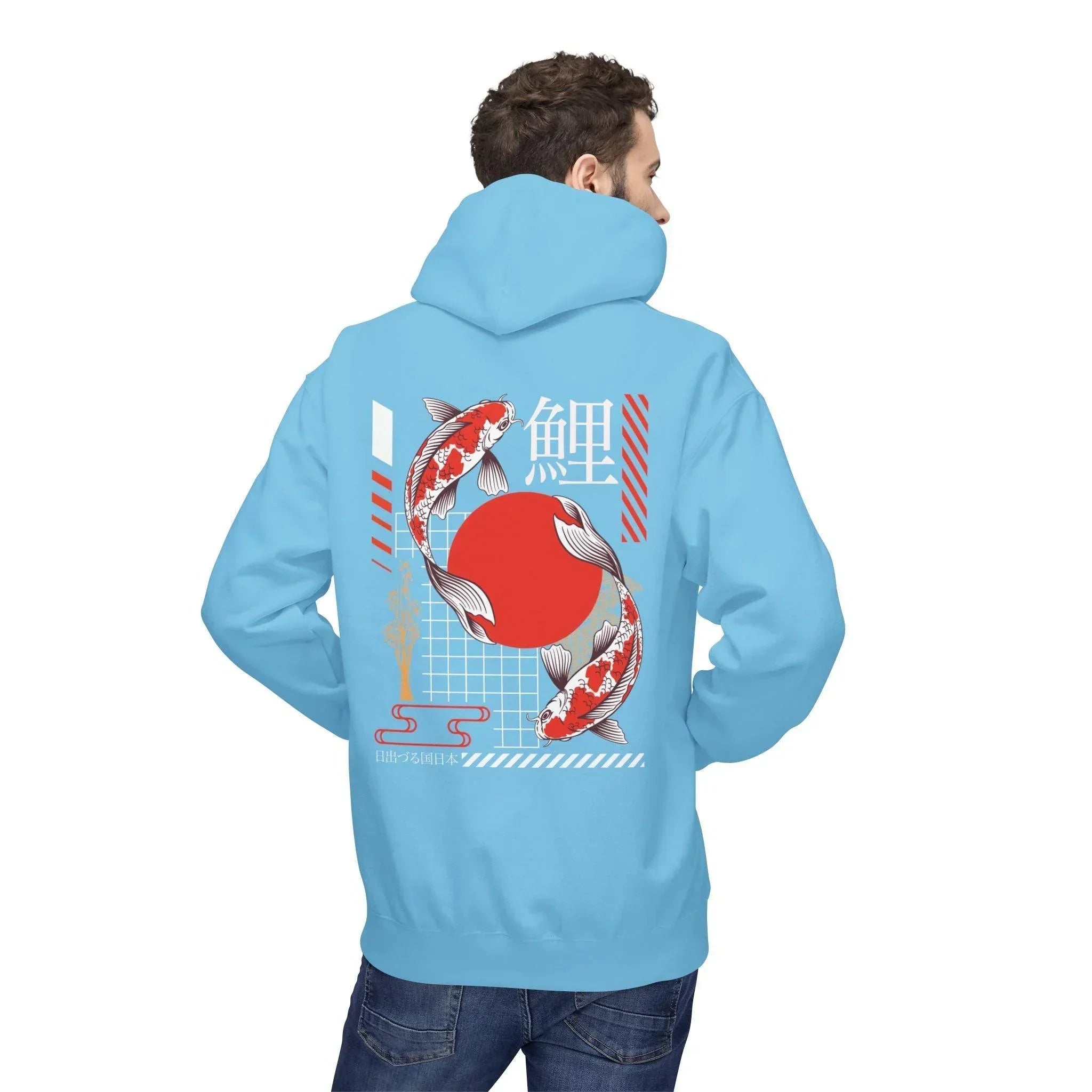 Koi Fish Streetwear Fleece Hoodie - Ultimate Comfort Meets Stylish Design