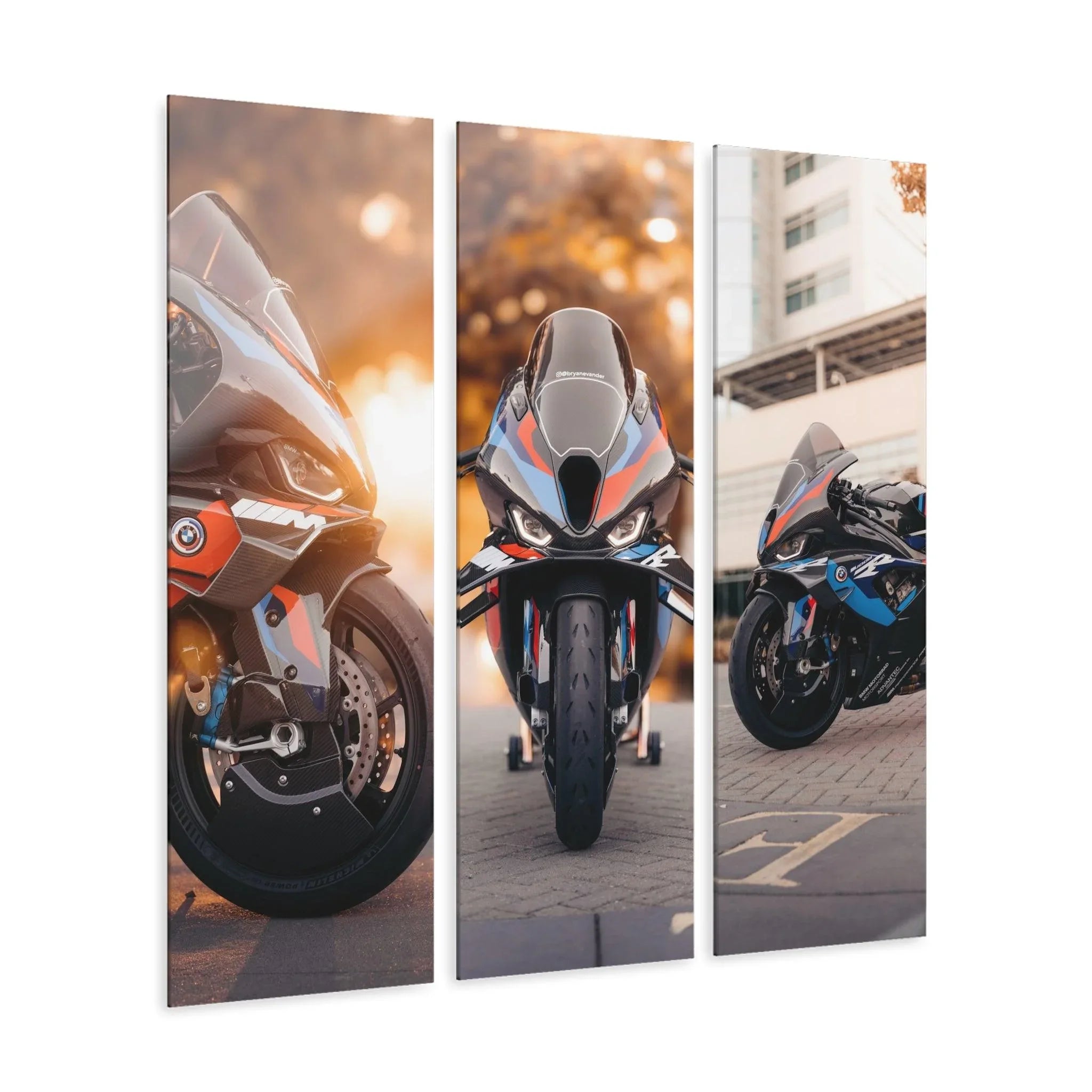 BMW M1000RR 3-Piece Acrylic Wall Art #003 for Decor