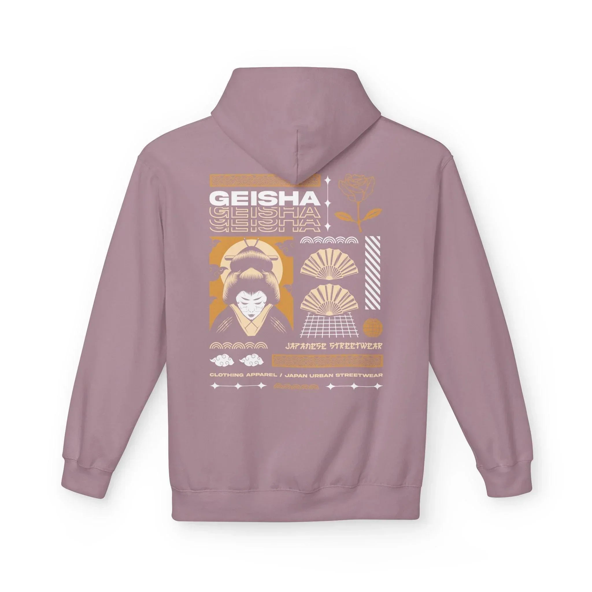 Stylish Geisha-Inspired Fleece Hoodie for Ultimate Streetwear Comfort