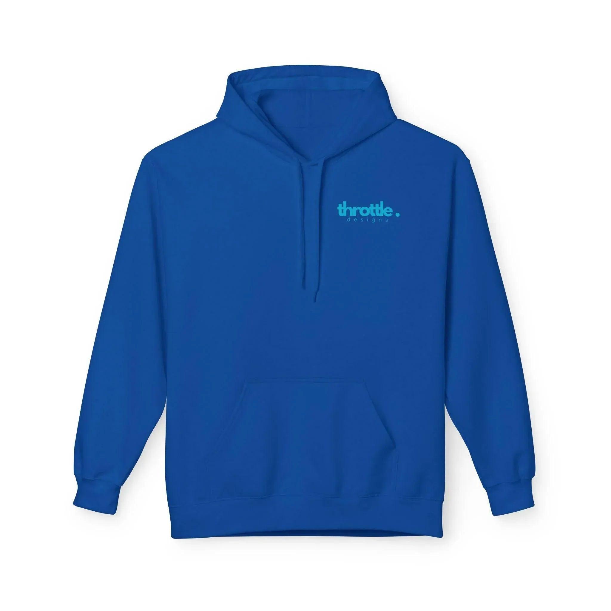 Cozy Retro Palm Tree Sunset Fleece Pullover Hoodie for Ultimate Comfort