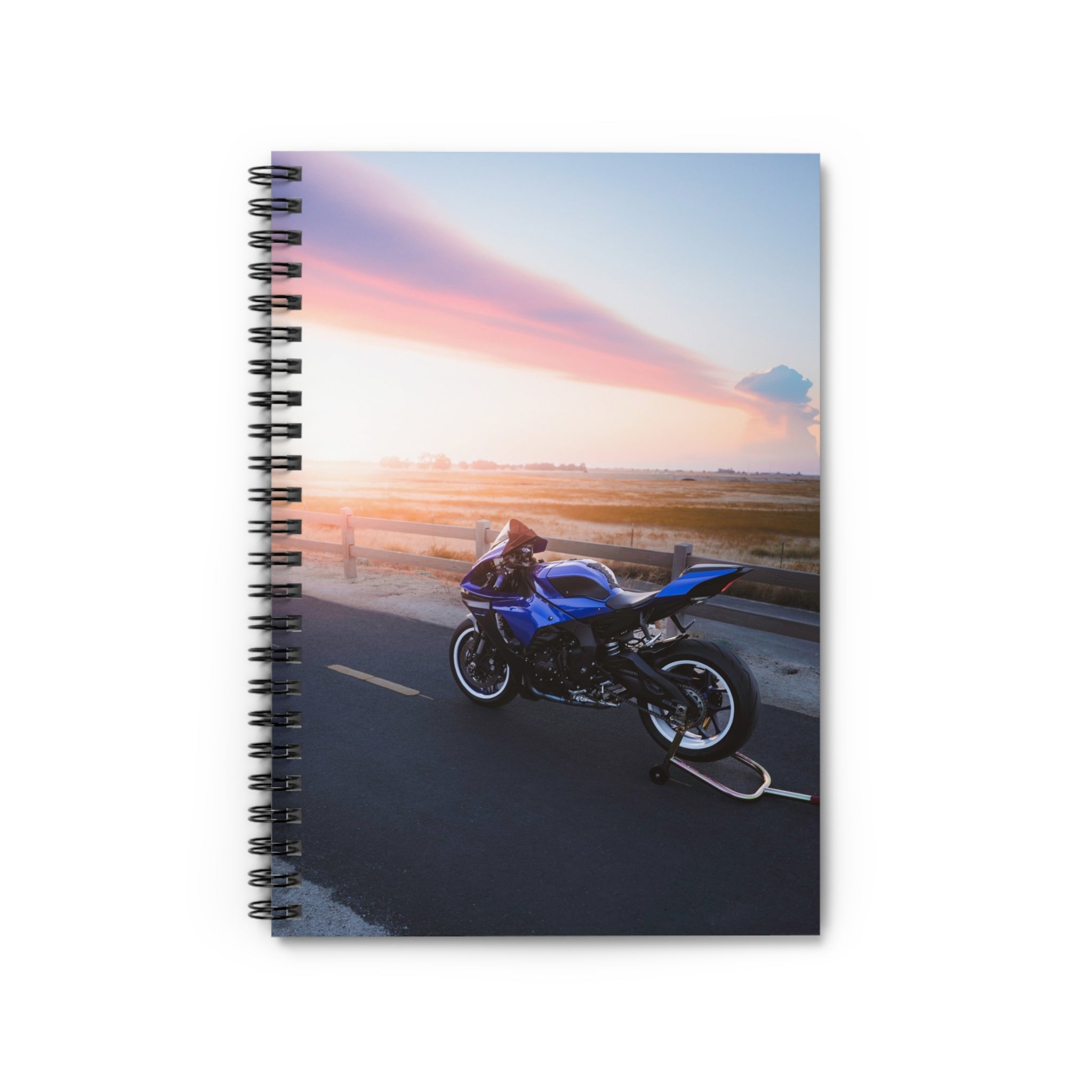 Yamaha R1 Motorcycle Spiral Notebook #003 - Throttle Designs