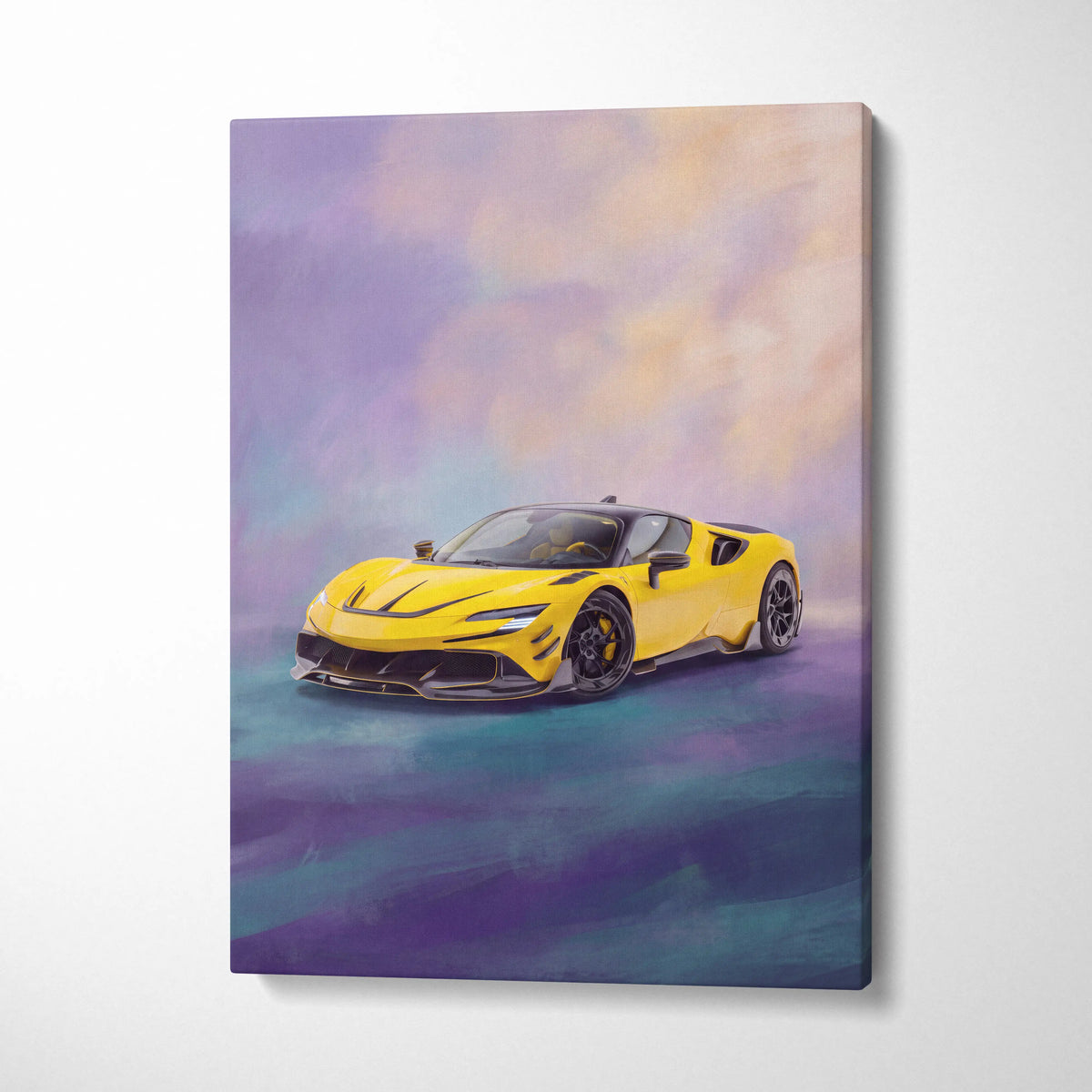 Ferrari SF90 XX Stradale Inspired Supercar Canvas Art - Custom Car Wal ...