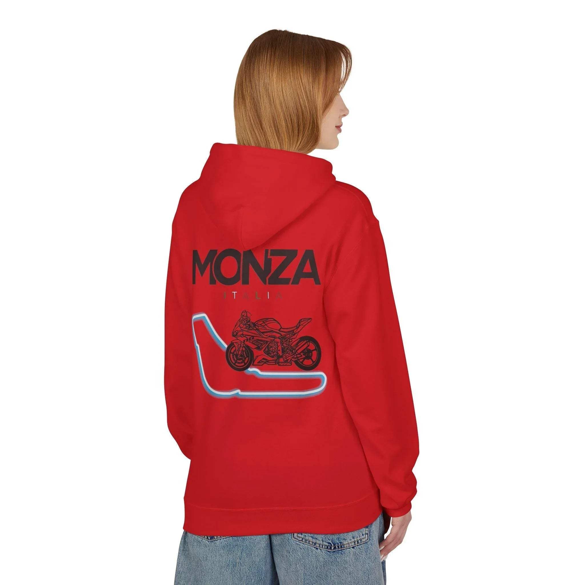 BMW Inspired S1000RR Monza Italia Race Track Fleece Hoodie for Style and Comfort