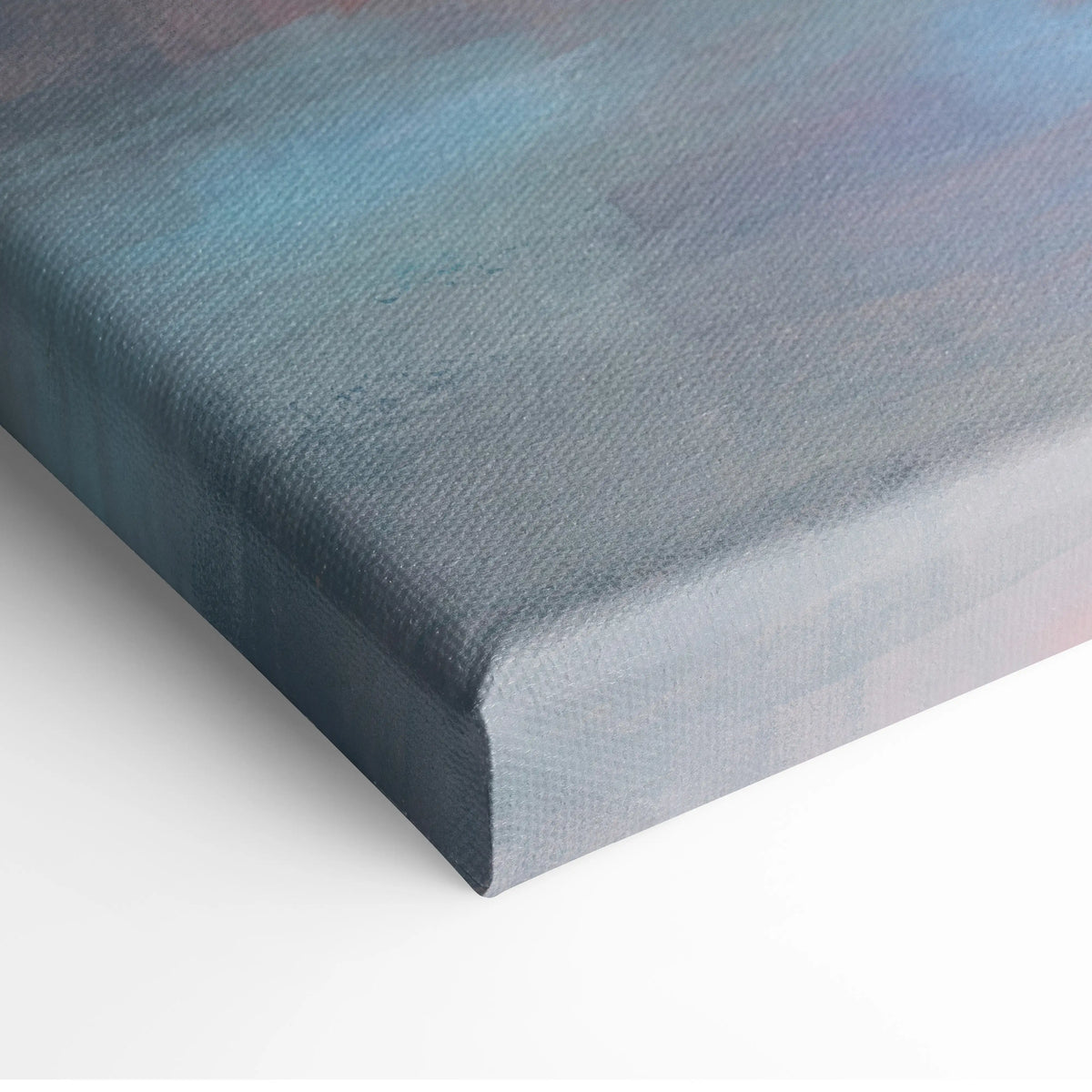 A koenigsegg regera inspired stretched canvas with a blue gray and subtle pink gradient for premium wall decor