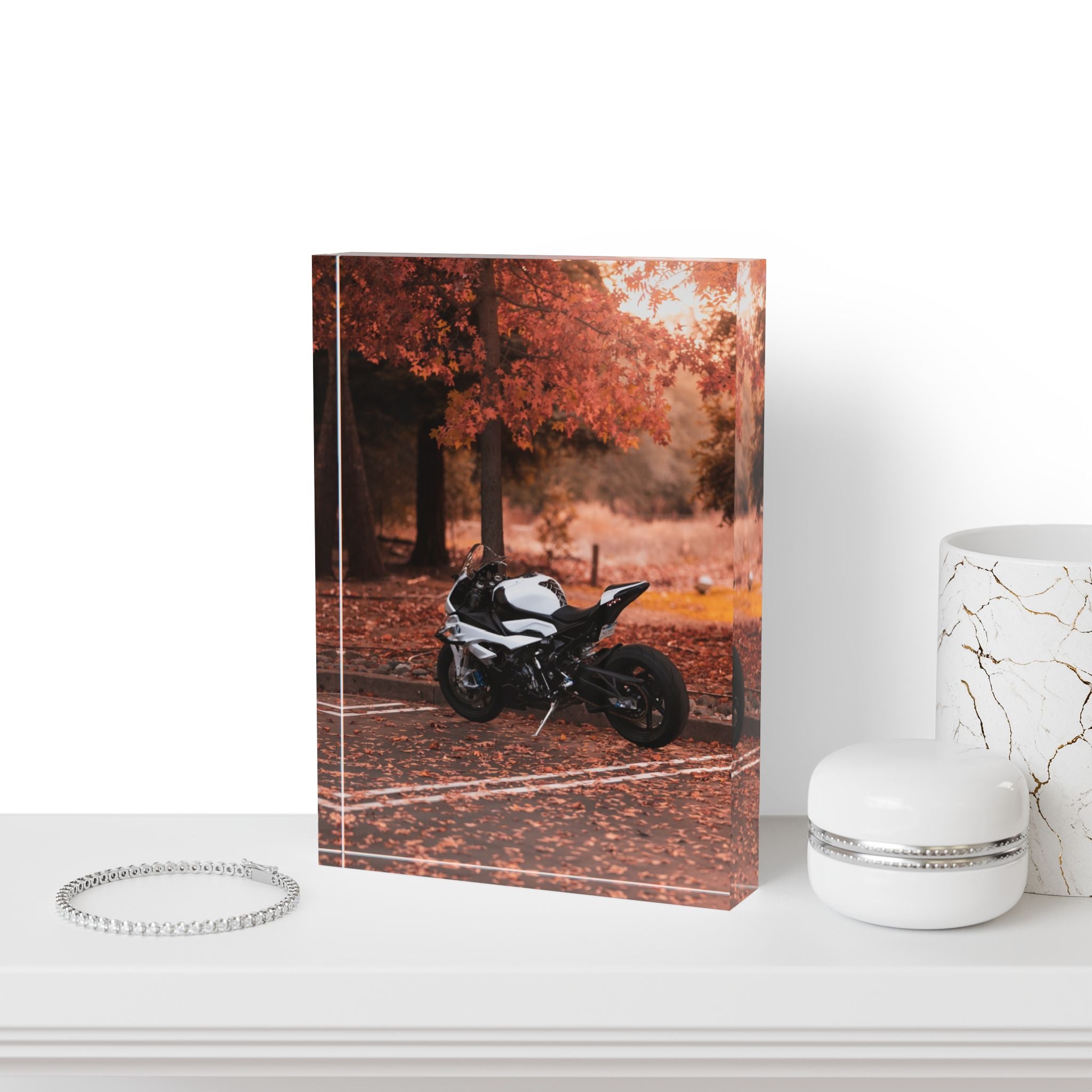 BMW S1000RR Motorcycle Acrylic Photo Block #025 - Throttle Designs