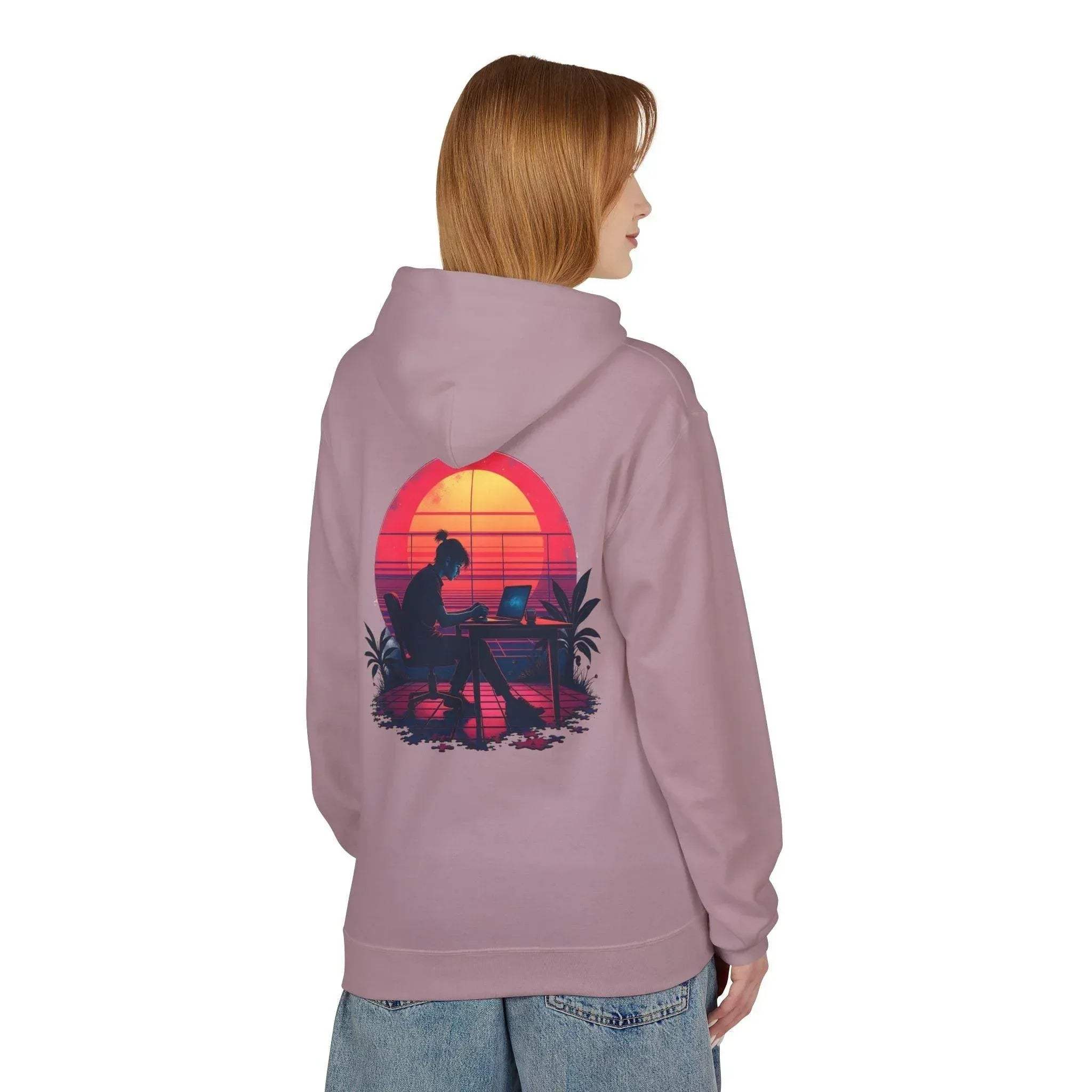Ultimate Retro Programmer Fleece Hoodie for Comfort and Style
