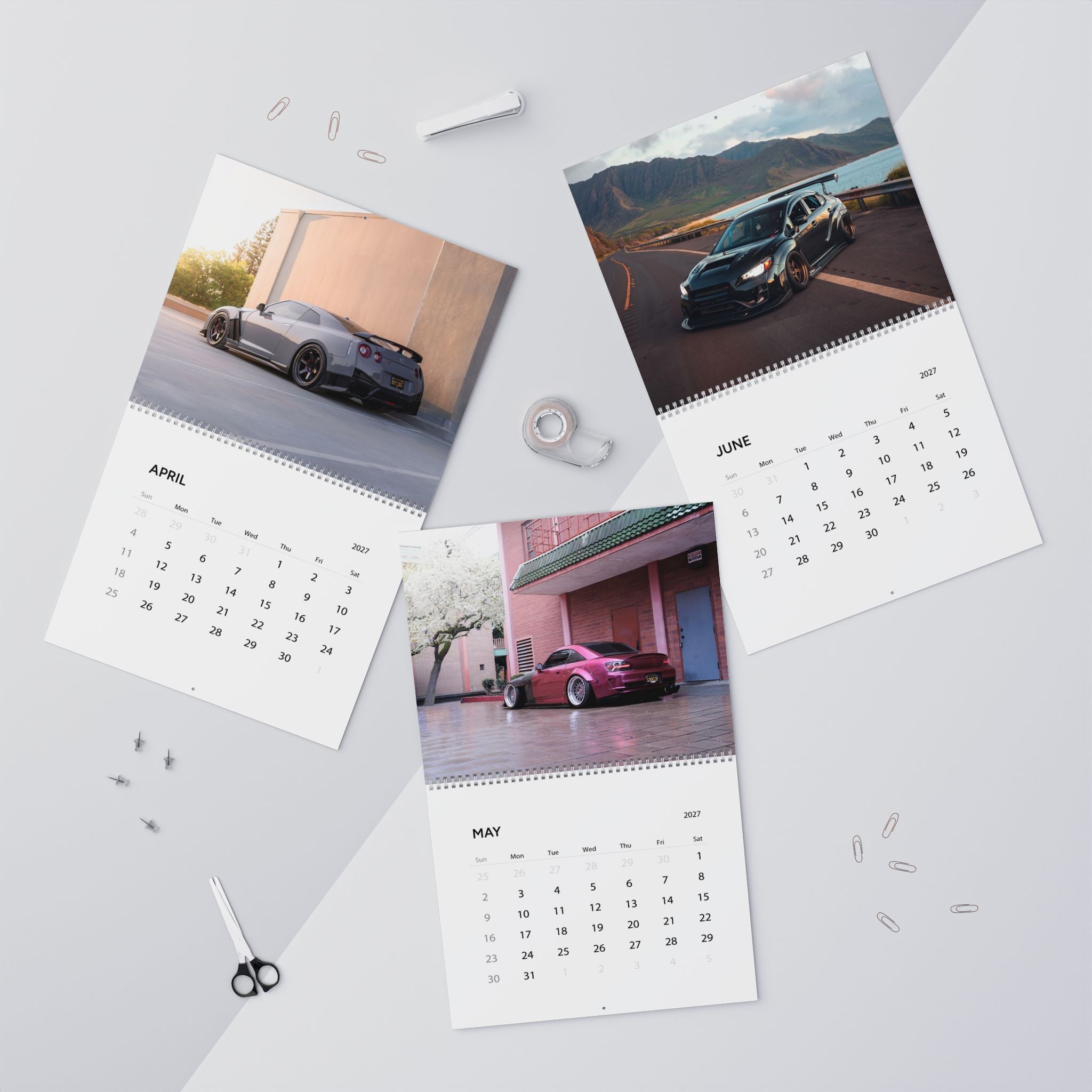 2027 JDM Cars Wall Calendar – Japanese Performance Cars, Tuner Cars & Automotive Artwork Collection