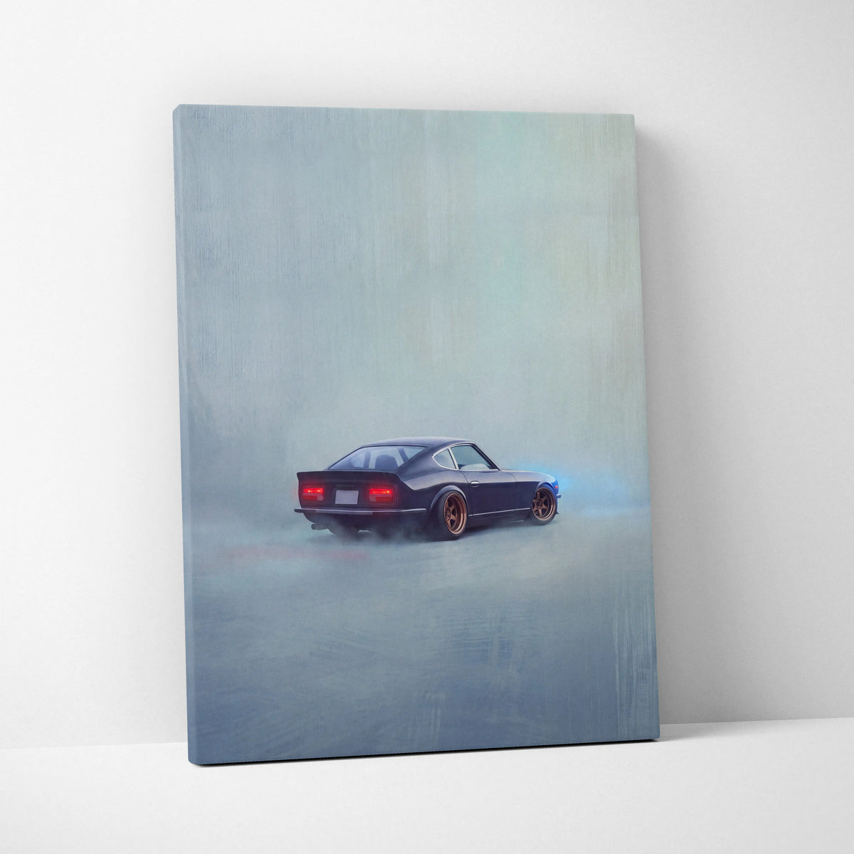 Datsun 240Z Inspired Automotive Wall Art - Classic Japanese Sports Vehicle Painting