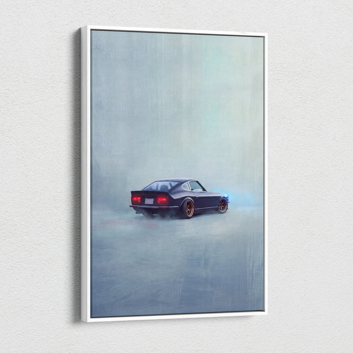 Datsun 240Z Inspired Automotive Wall Art - Classic Japanese Sports Vehicle Painting